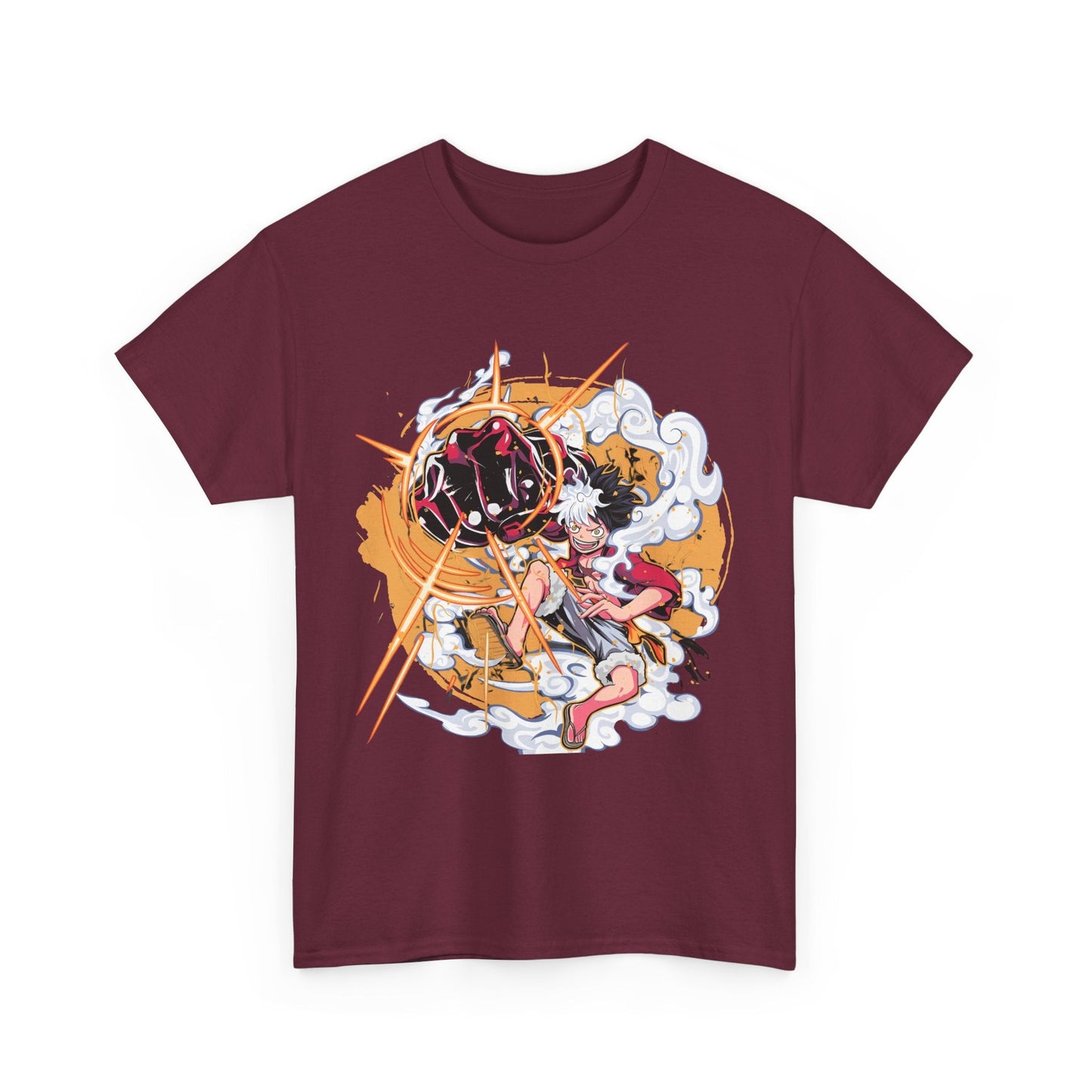 Power Luffy T-Shirt – 100% Cotton One Piece Anime Tee for True Fans
