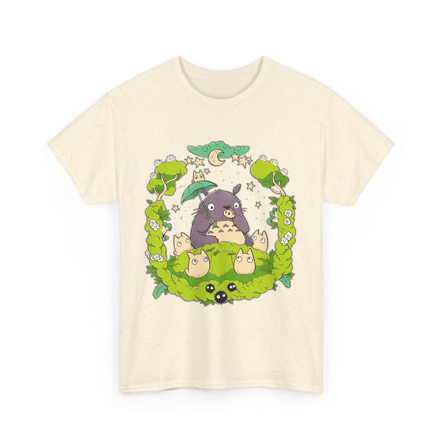 Totoro Forest Magic T-Shirt – 100% Cotton Studio Ghibli Anime Tee Inspired by My Neighbor Totoro