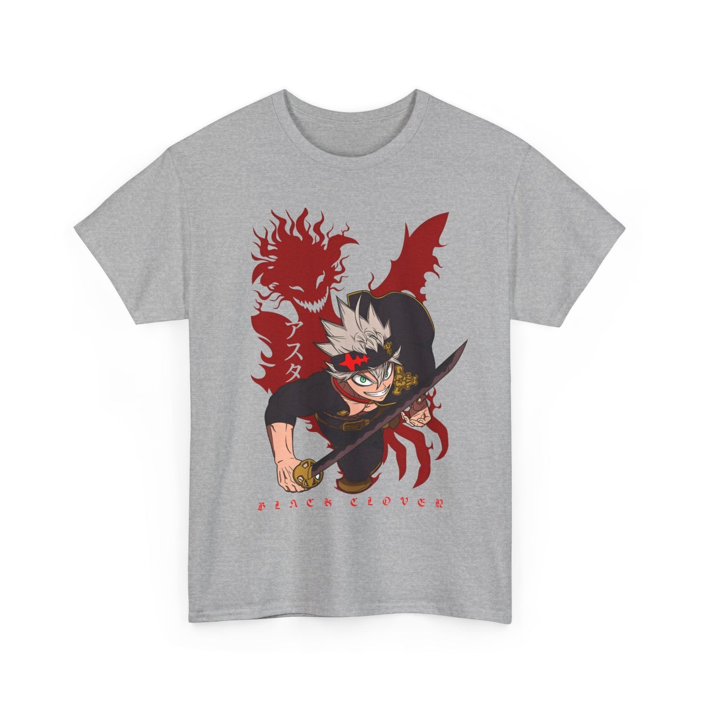 Asta Black Clover T-Shirt – 100% Cotton Anime Tee for Magic Knight Fans
