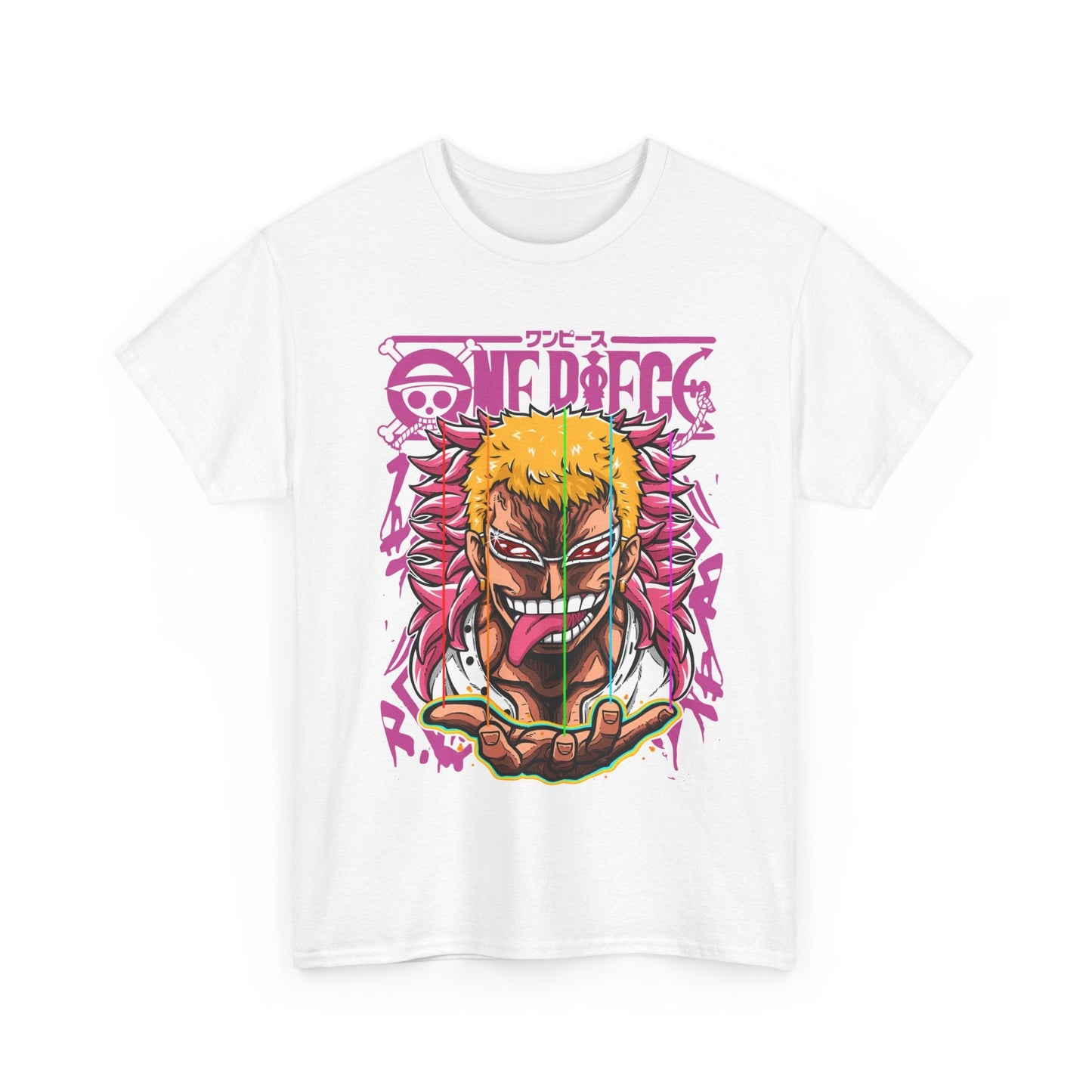Donquixote Doflamingo T-Shirt – One Piece 100% Cotton Anime Tee for True Villain Fans