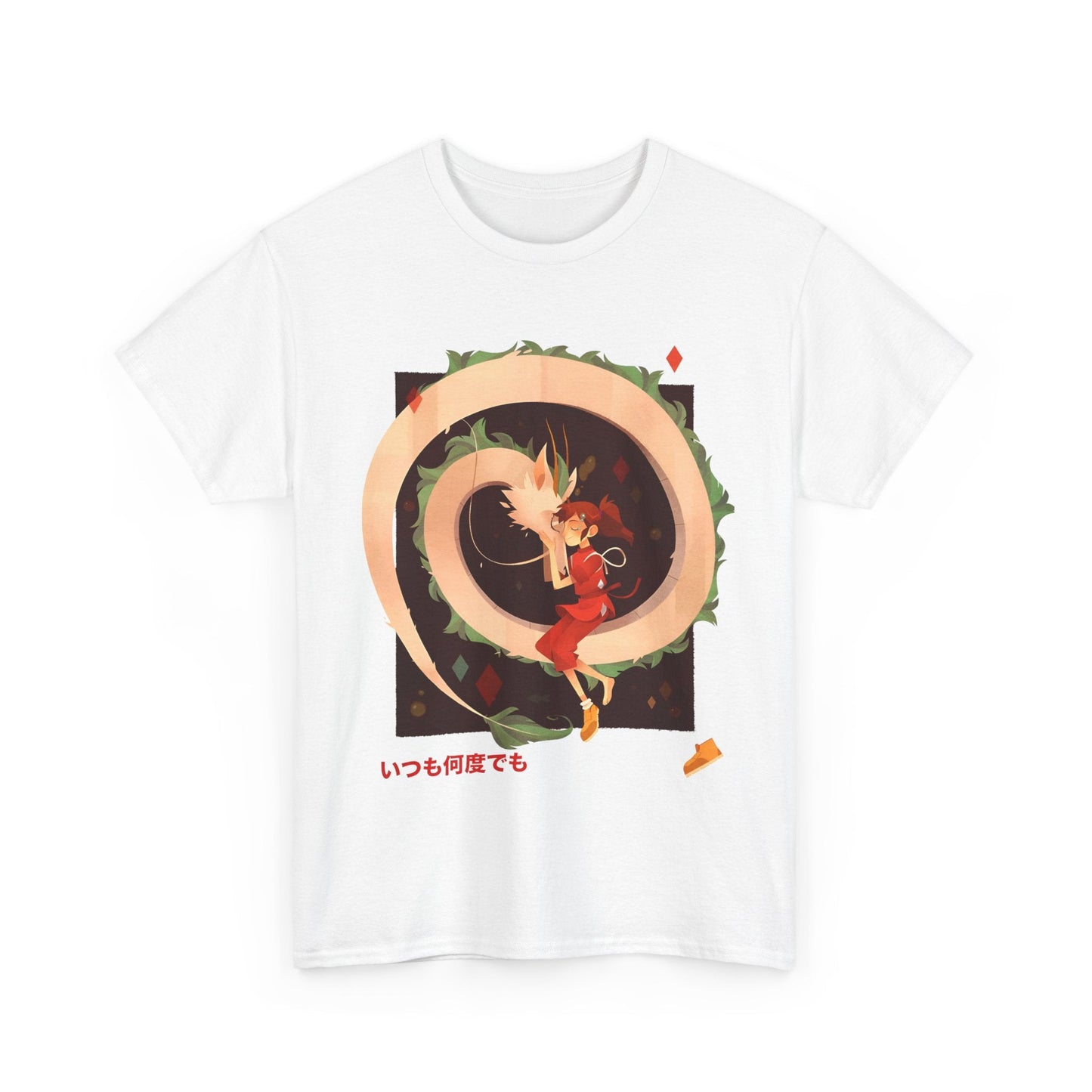 Spirited Away Love T-Shirt – 100% Cotton Studio Ghibli Tee for Anime Fans
