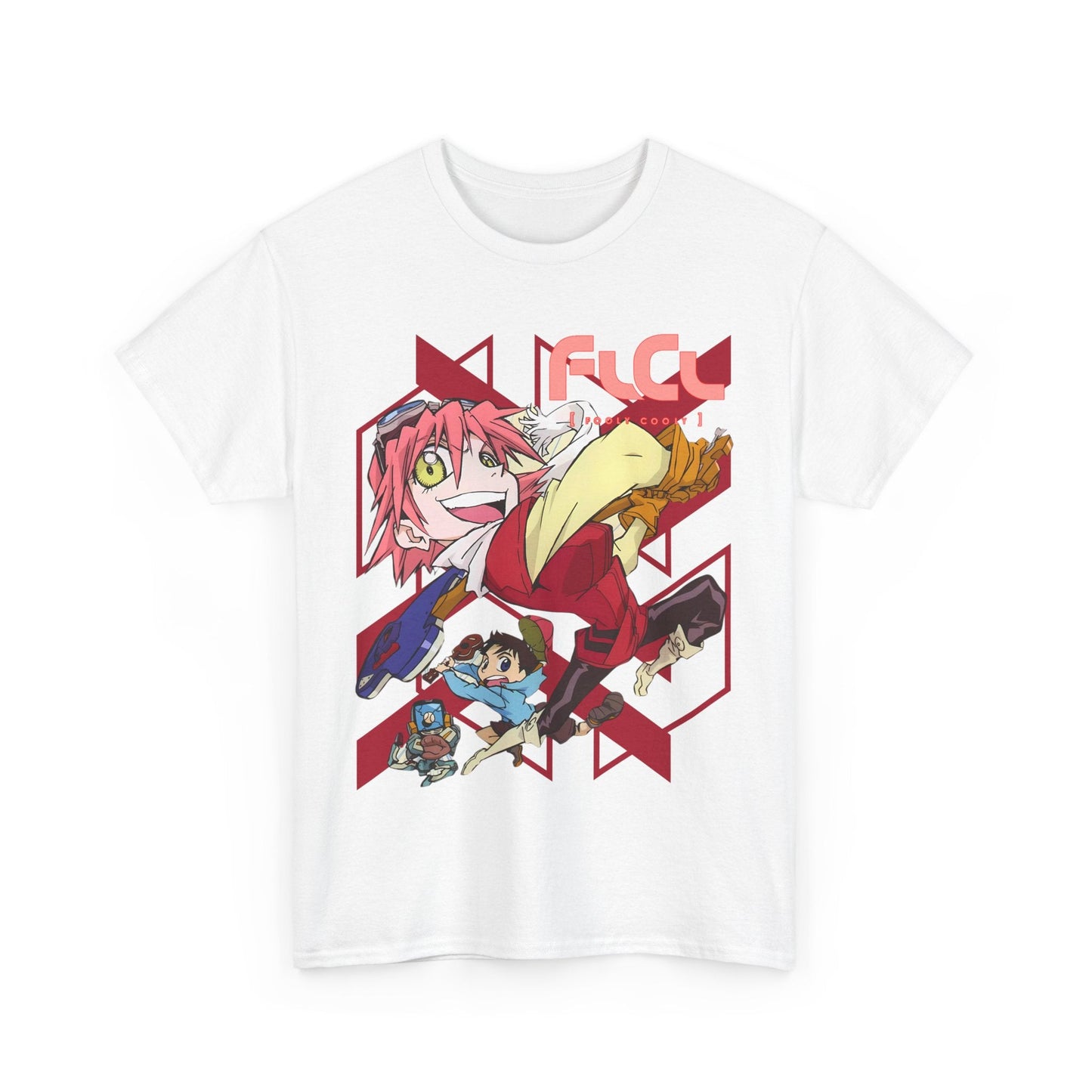 FLCL T-Shirt – 100% Cotton Gildan 5000 | Fooly Cooly Classic Anime Graphic Tee