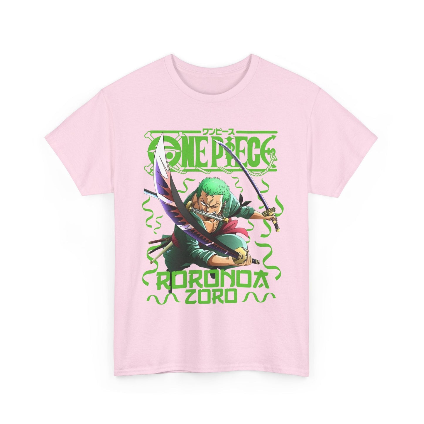 Roronoa Zoro Sword T-Shirt – 100% Cotton One Piece Anime Tee for True Fans