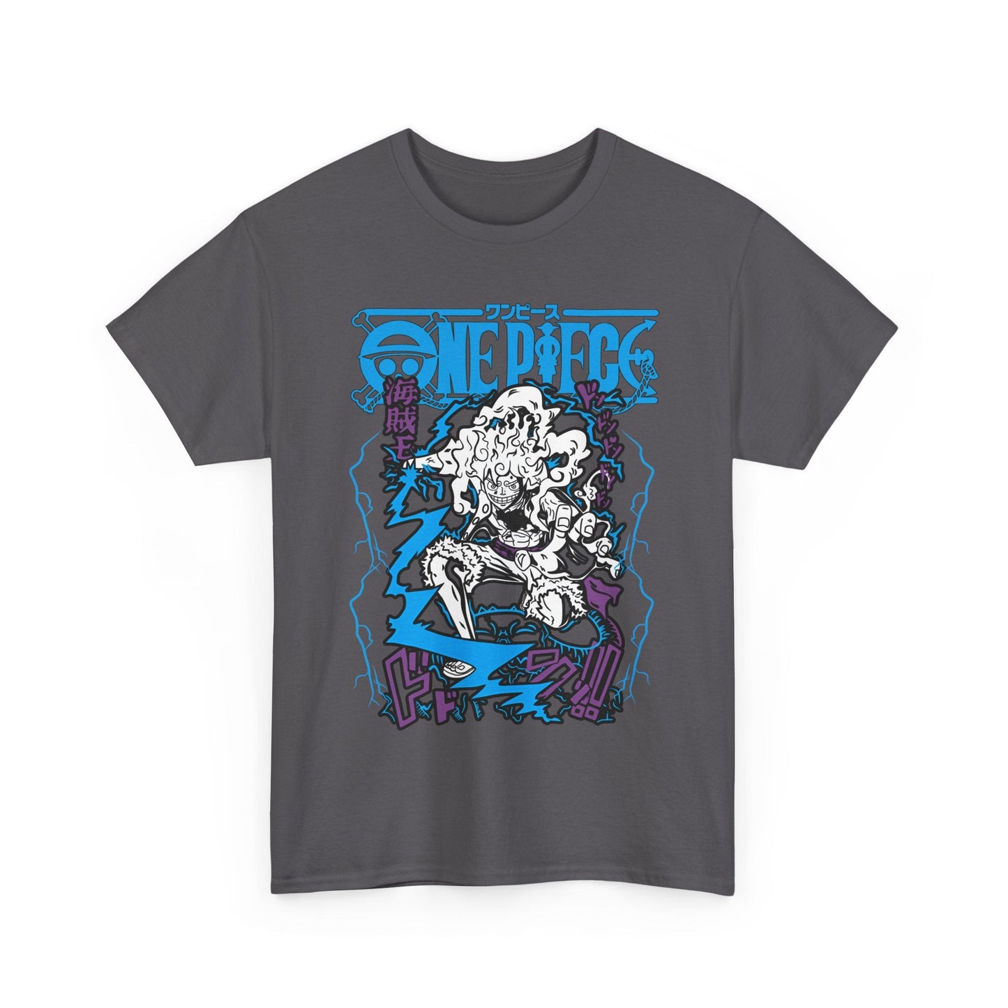 Luffy Gear Transformation T-Shirt – 100% Cotton Anime Tee | One Piece Gear 5 Shirt