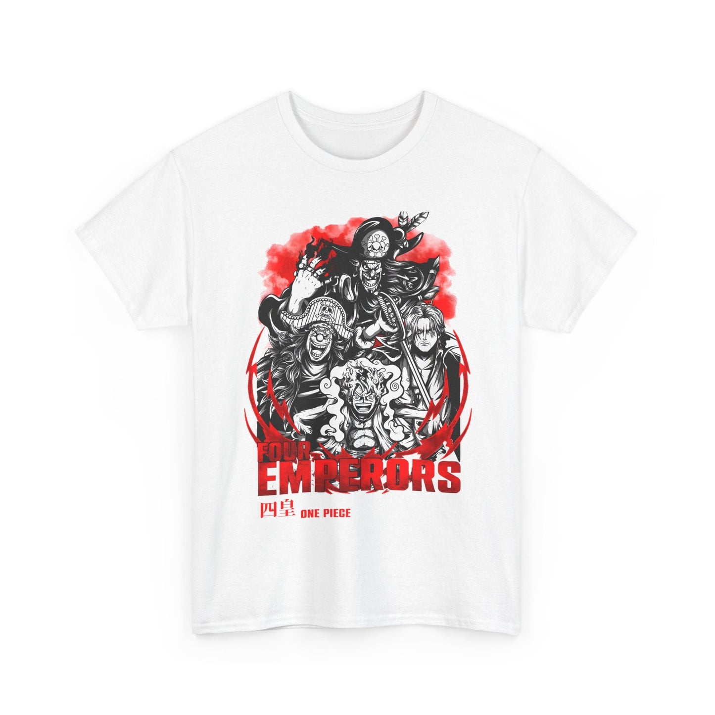 Four Emperors One Piece T-Shirt – 100% Cotton Anime Shirt Featuring Yonko Legends