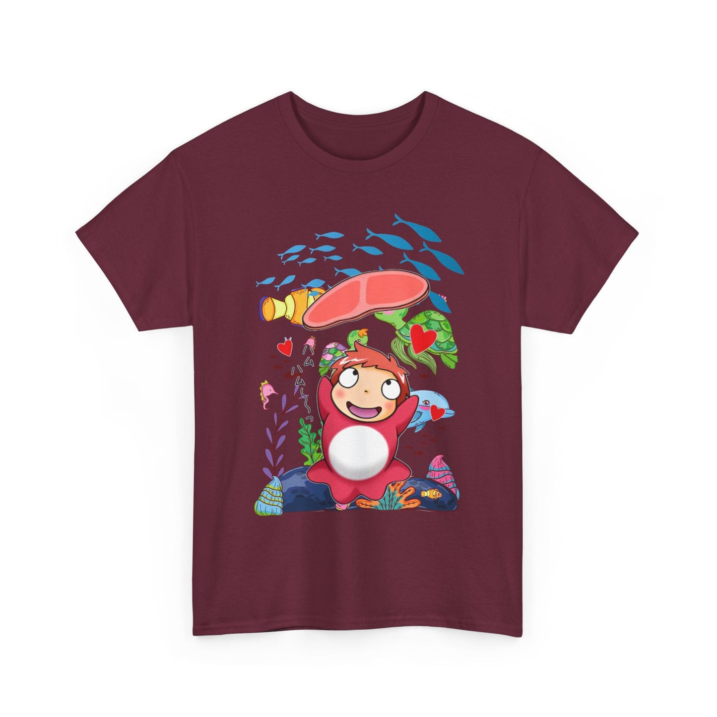 Studio Ghibli Characters Sketch T-Shirt – 100% Cotton Anime Tee Featuring Hand-Drawn Ghibli Icons