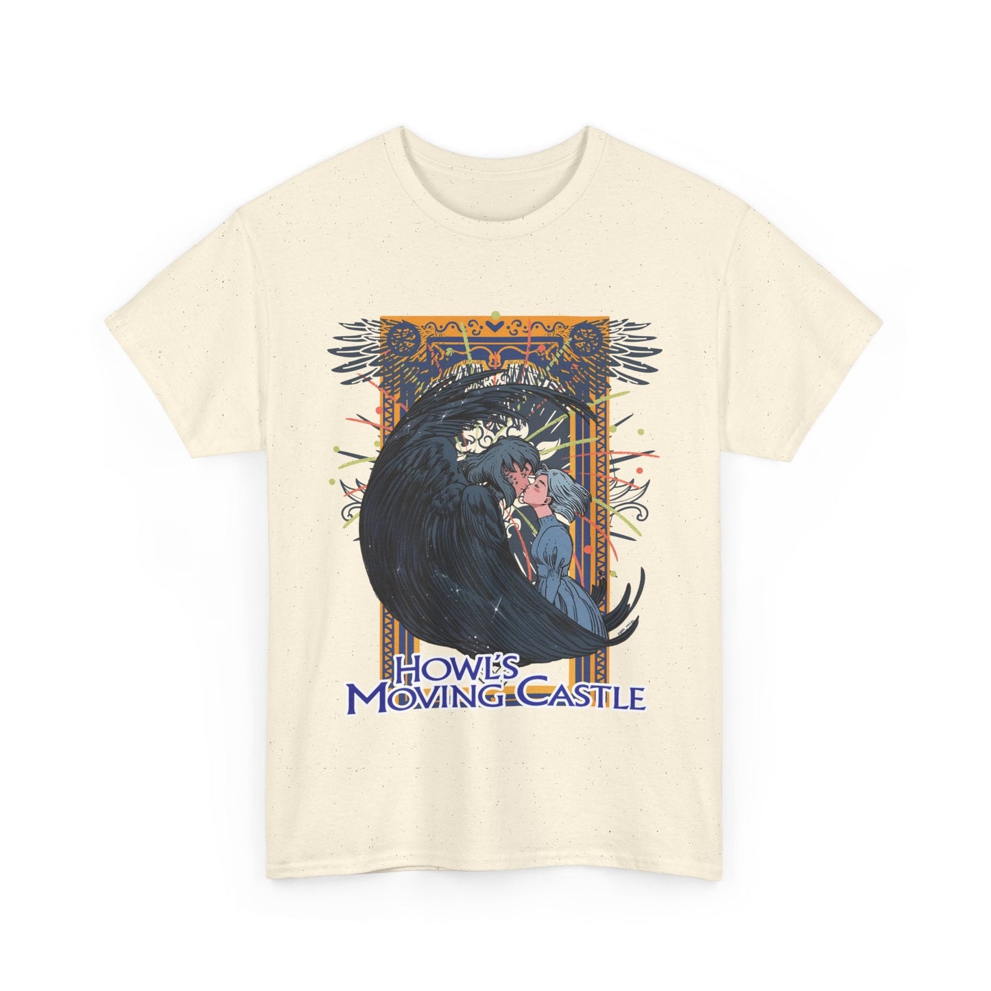 Howl’s Moving Castle T-Shirt – 100% Cotton Anime Tee | Studio Ghibli Fan Shirt