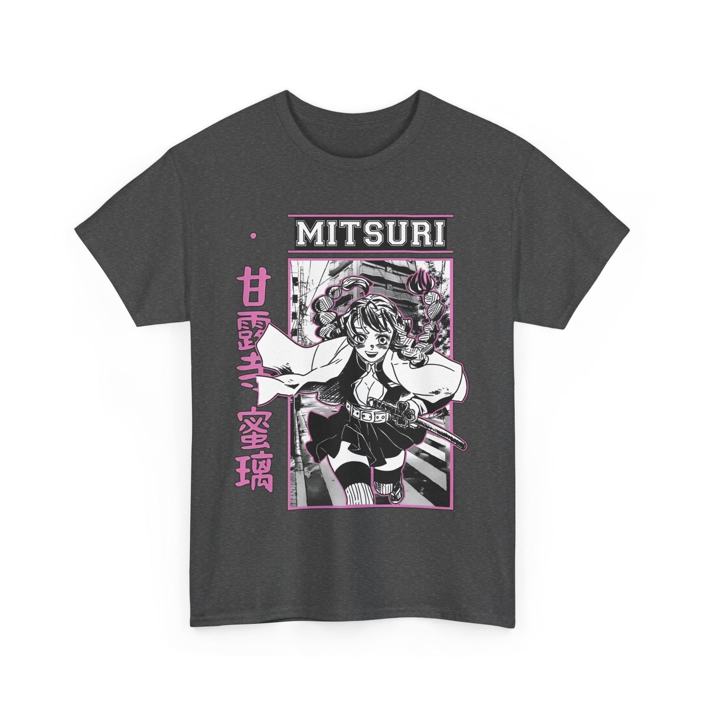 Mitsuri Kanroji T-Shirt – 100% Cotton Demon Slayer Love Hashira Anime Tee