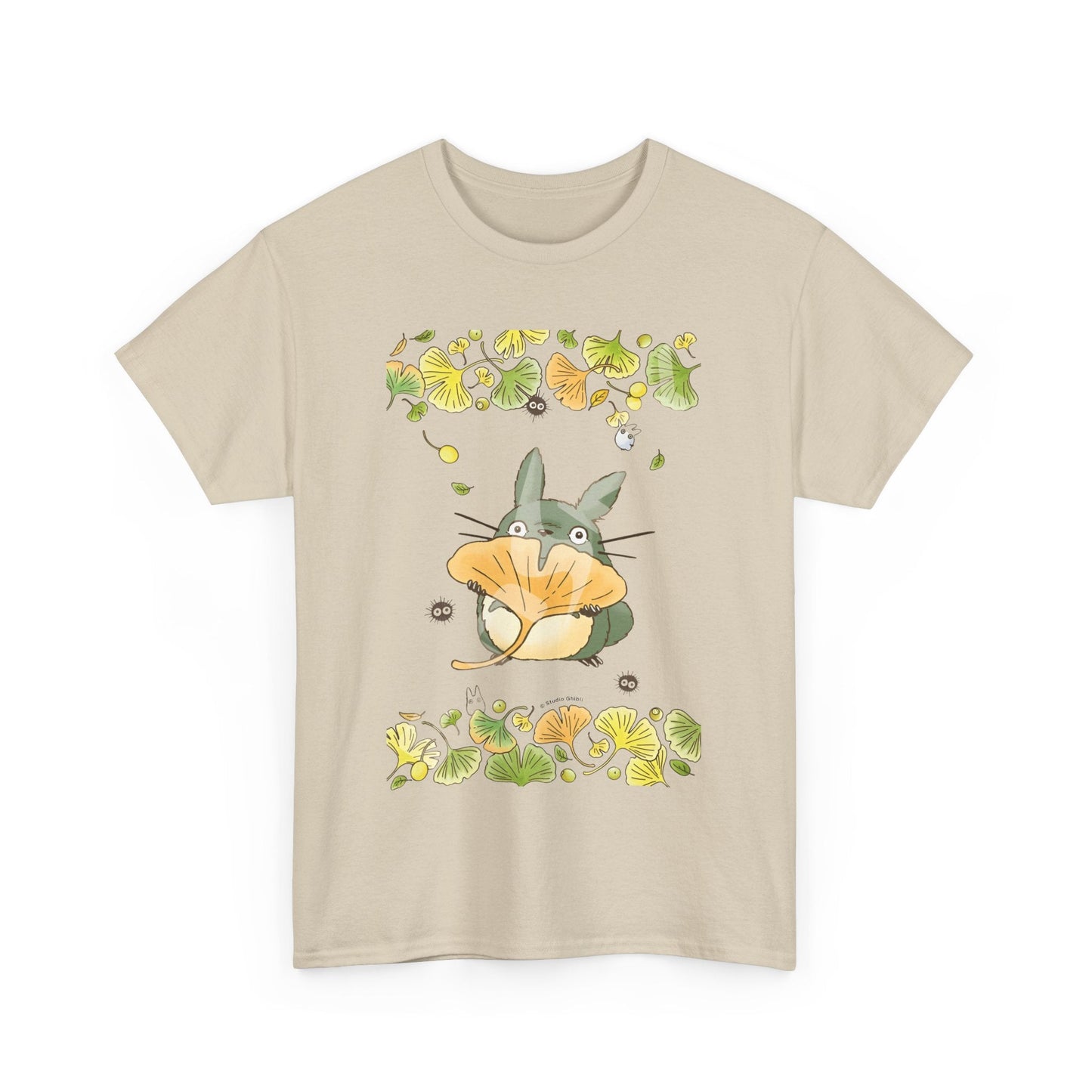 Totoro Flowers Dream T-Shirt – 100% Cotton Gildan 5000 | Studio Ghibli Aesthetic Anime Tee