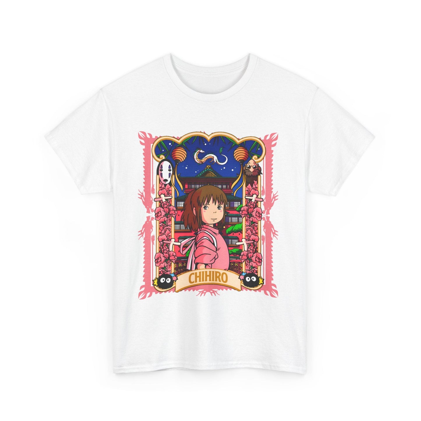 Spirited Away Chihiro T-Shirt – 100% Cotton Studio Ghibli Tee for Anime Fans