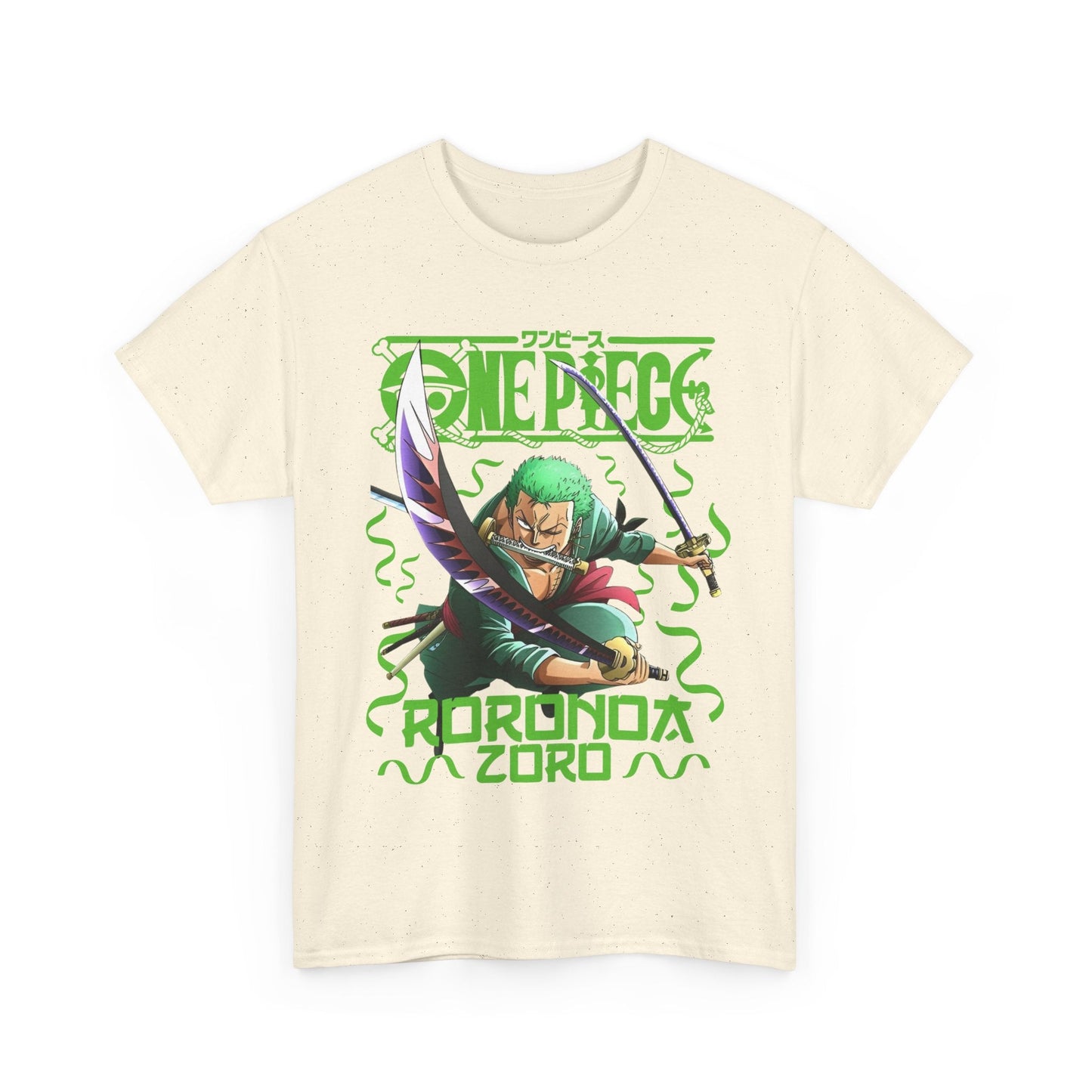Roronoa Zoro Sword T-Shirt – 100% Cotton One Piece Anime Tee for True Fans
