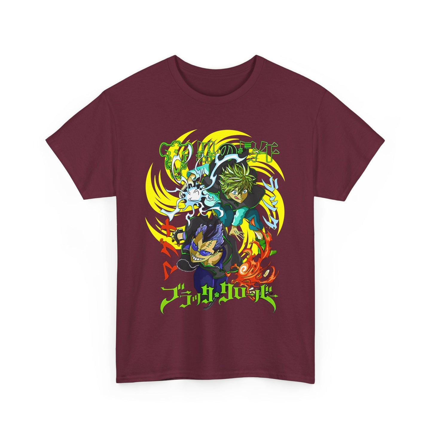 Magna and Luck Black Clover T-Shirt – 100% Cotton Anime Tee for True Magic Knights Fans