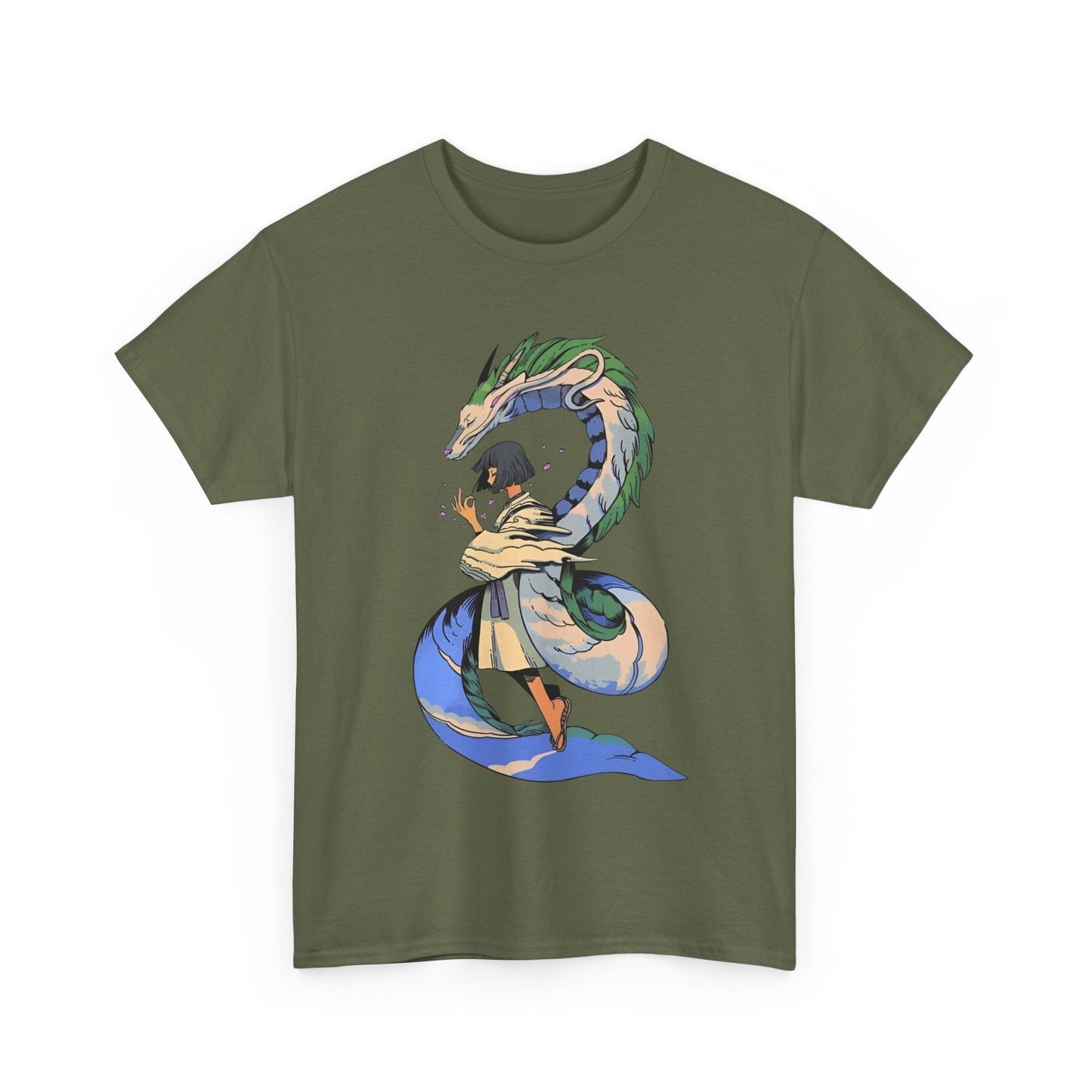 Haku Spirited Away T-Shirt – 100% Cotton Anime Tee for Studio Ghibli Fans