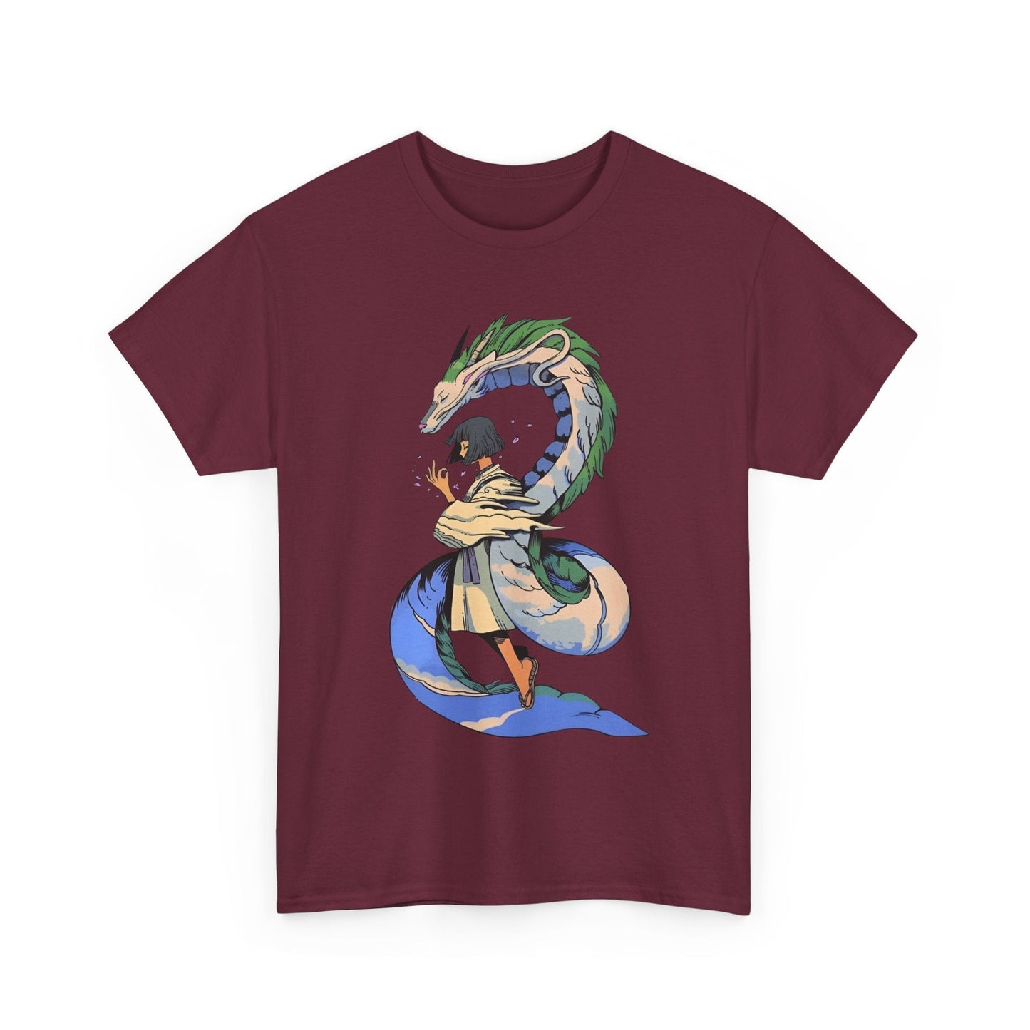 Haku Spirited Away T-Shirt – 100% Cotton Anime Tee for Studio Ghibli Fans