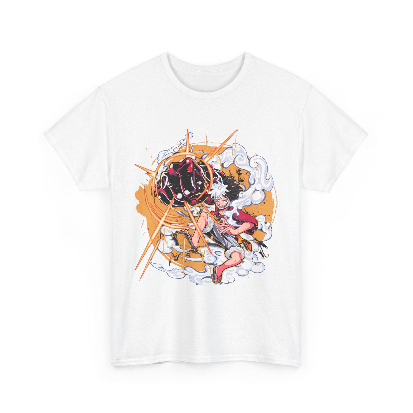 Power Luffy T-Shirt – 100% Cotton One Piece Anime Tee for True Fans