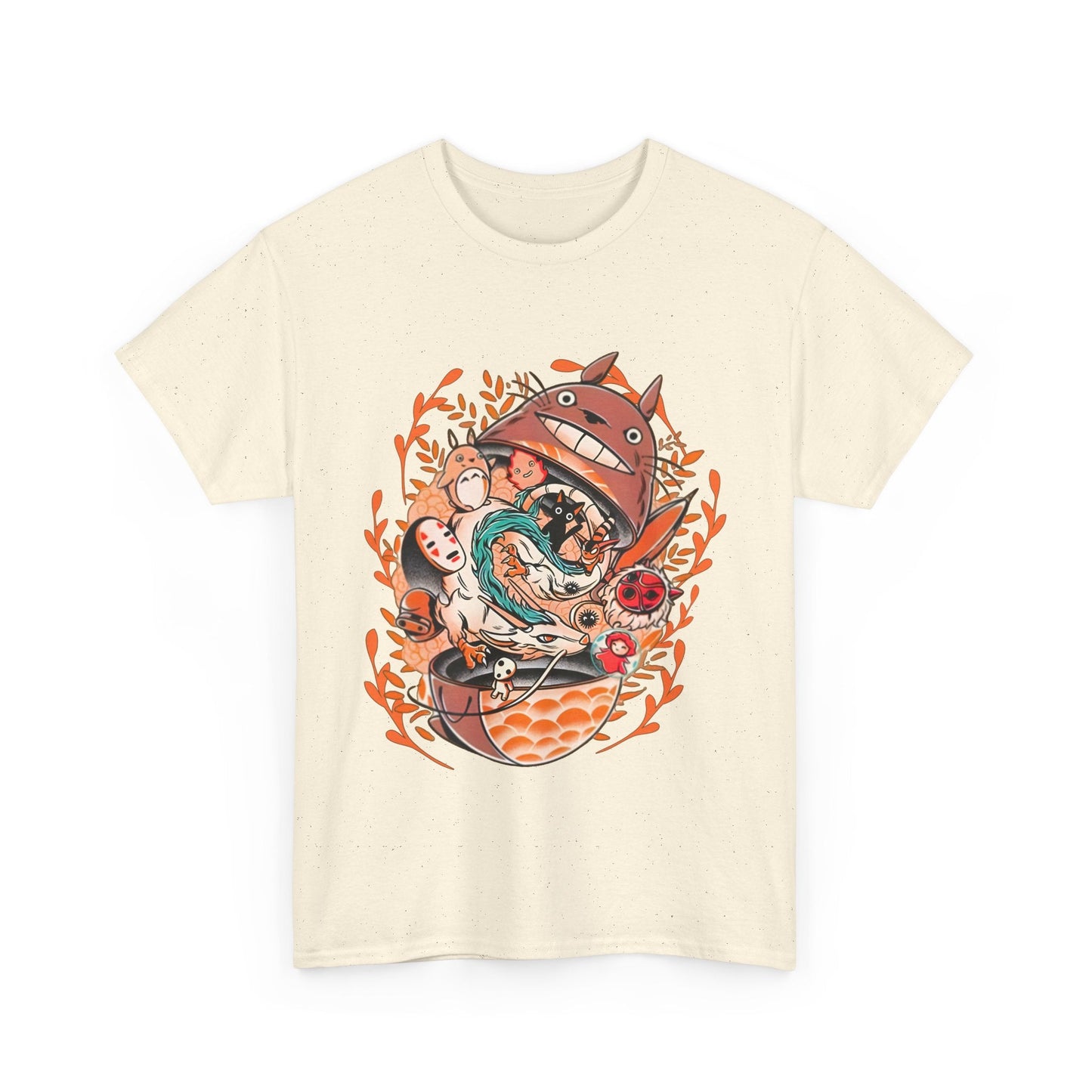 Totoro Matryoshka Ghibli T-Shirt – 100% Cotton Anime Tee for Studio Ghibli Fans