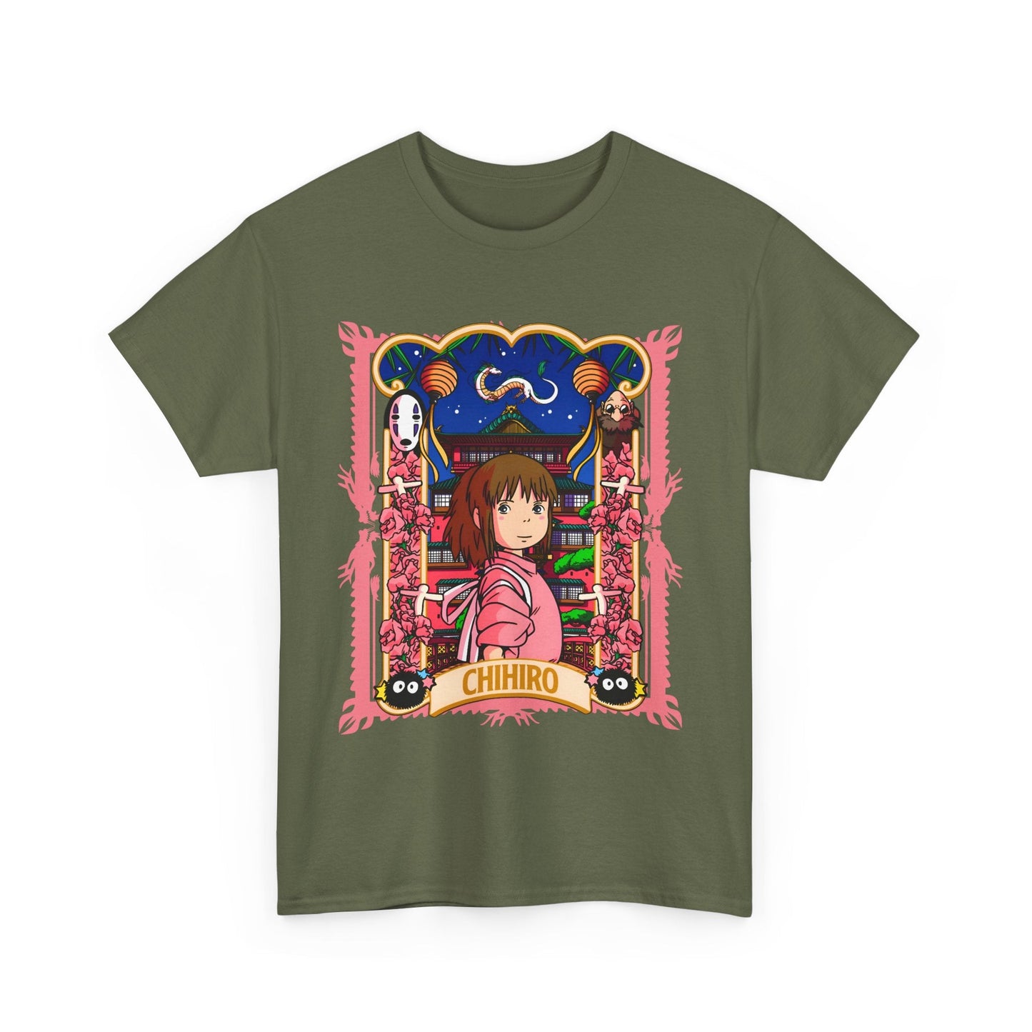 Spirited Away Chihiro T-Shirt – 100% Cotton Studio Ghibli Tee for Anime Fans
