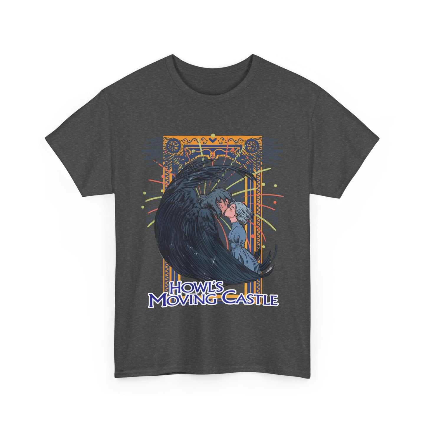 Howl’s Moving Castle T-Shirt – 100% Cotton Anime Tee | Studio Ghibli Fan Shirt