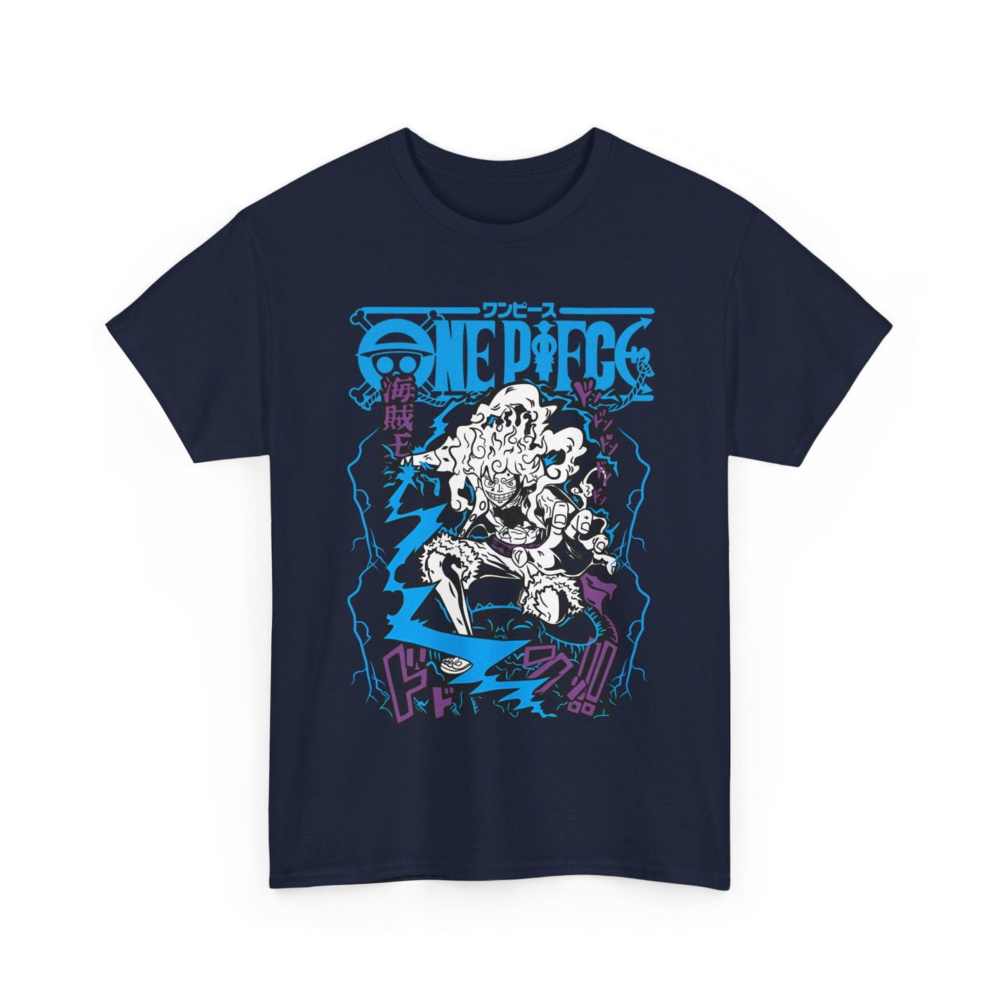 Luffy Gear Transformation T-Shirt – 100% Cotton Anime Tee | One Piece Gear 5 Shirt