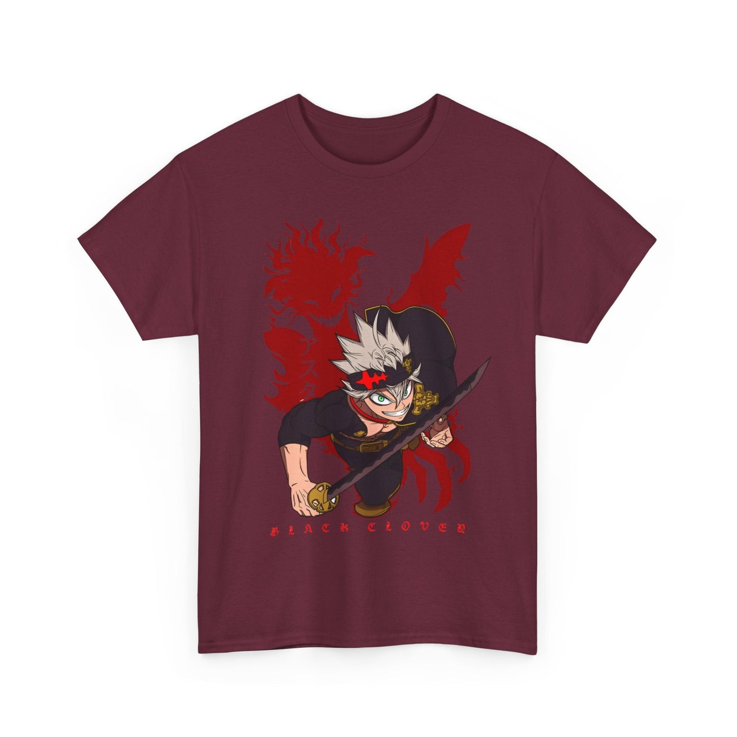 Asta Black Clover T-Shirt – 100% Cotton Anime Tee for Magic Knight Fans