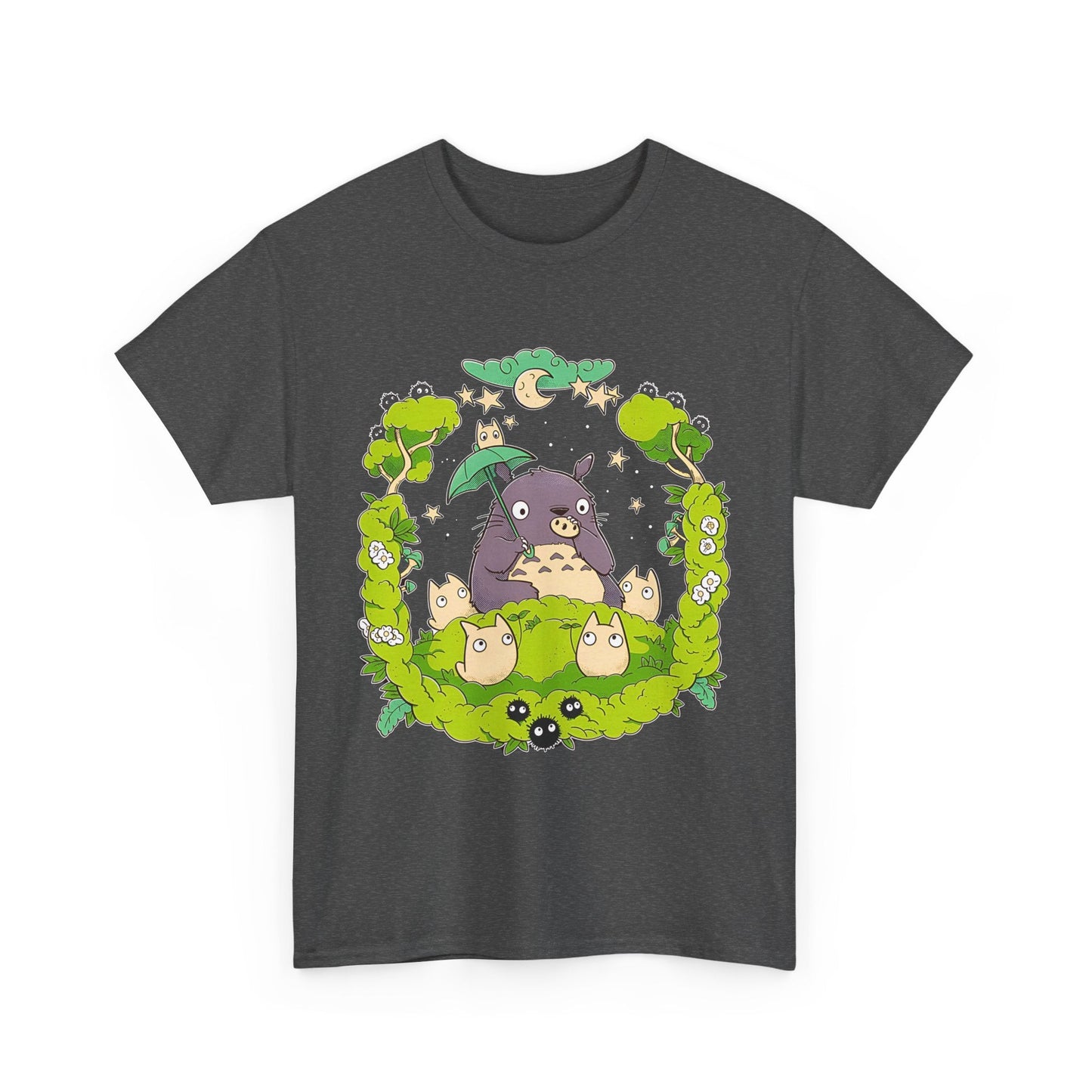 Totoro Forest Magic T-Shirt – 100% Cotton Studio Ghibli Anime Tee Inspired by My Neighbor Totoro