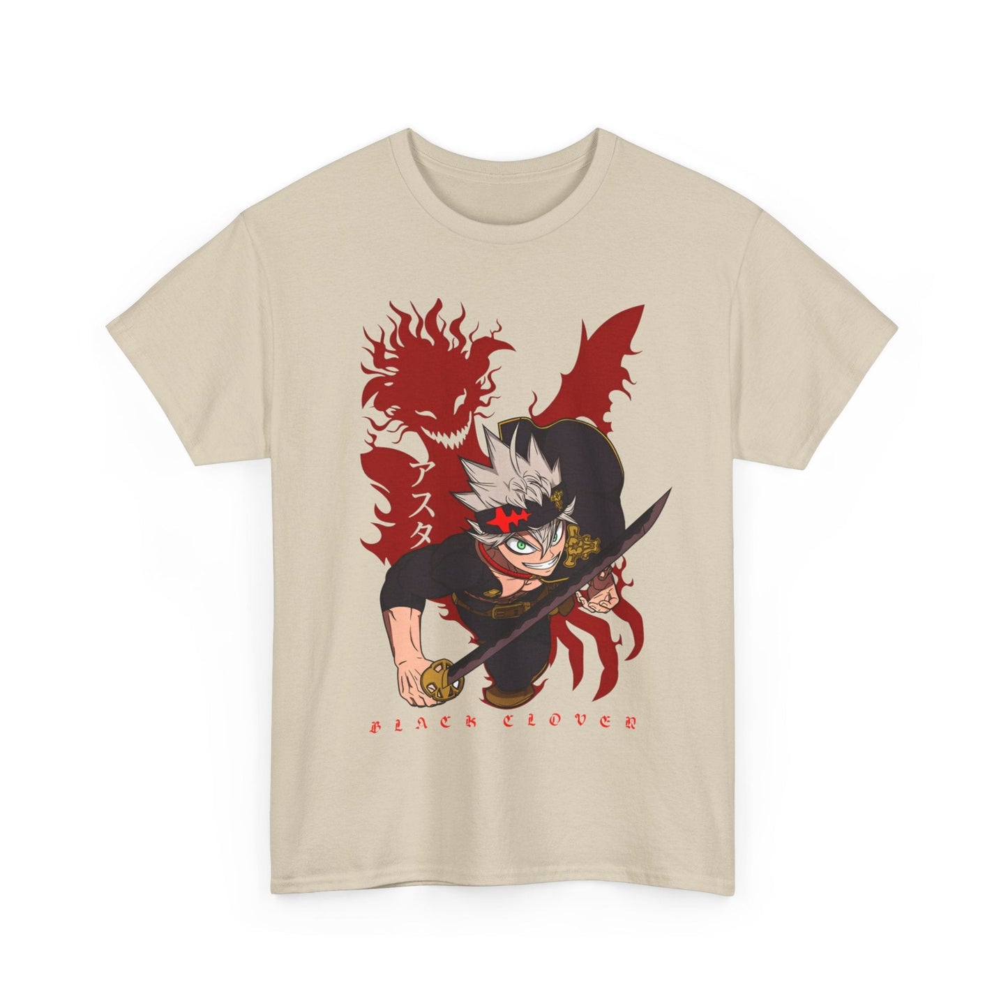 Asta Black Clover T-Shirt – 100% Cotton Anime Tee for Magic Knight Fans