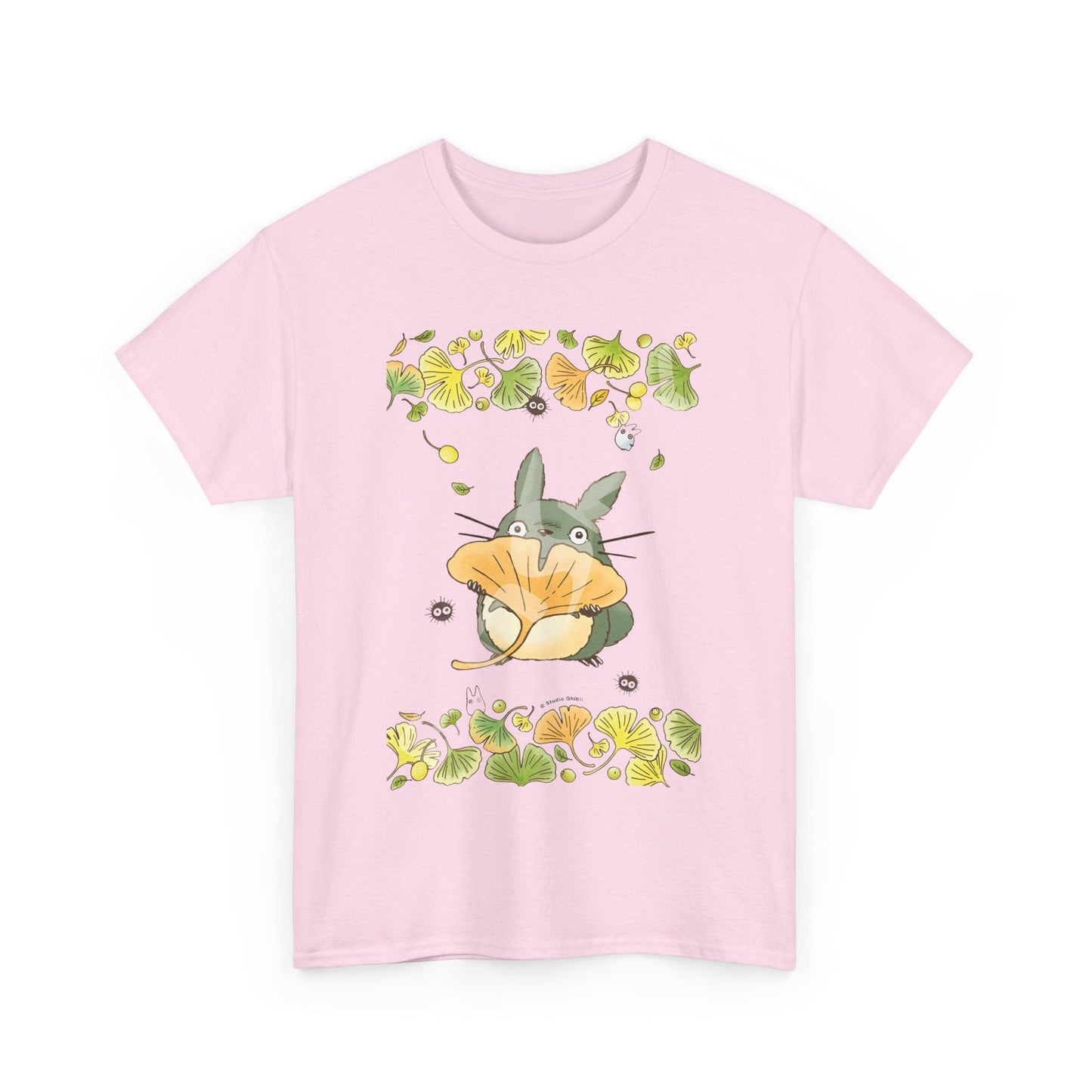 Totoro Flowers Dream T-Shirt – 100% Cotton Gildan 5000 | Studio Ghibli Aesthetic Anime Tee