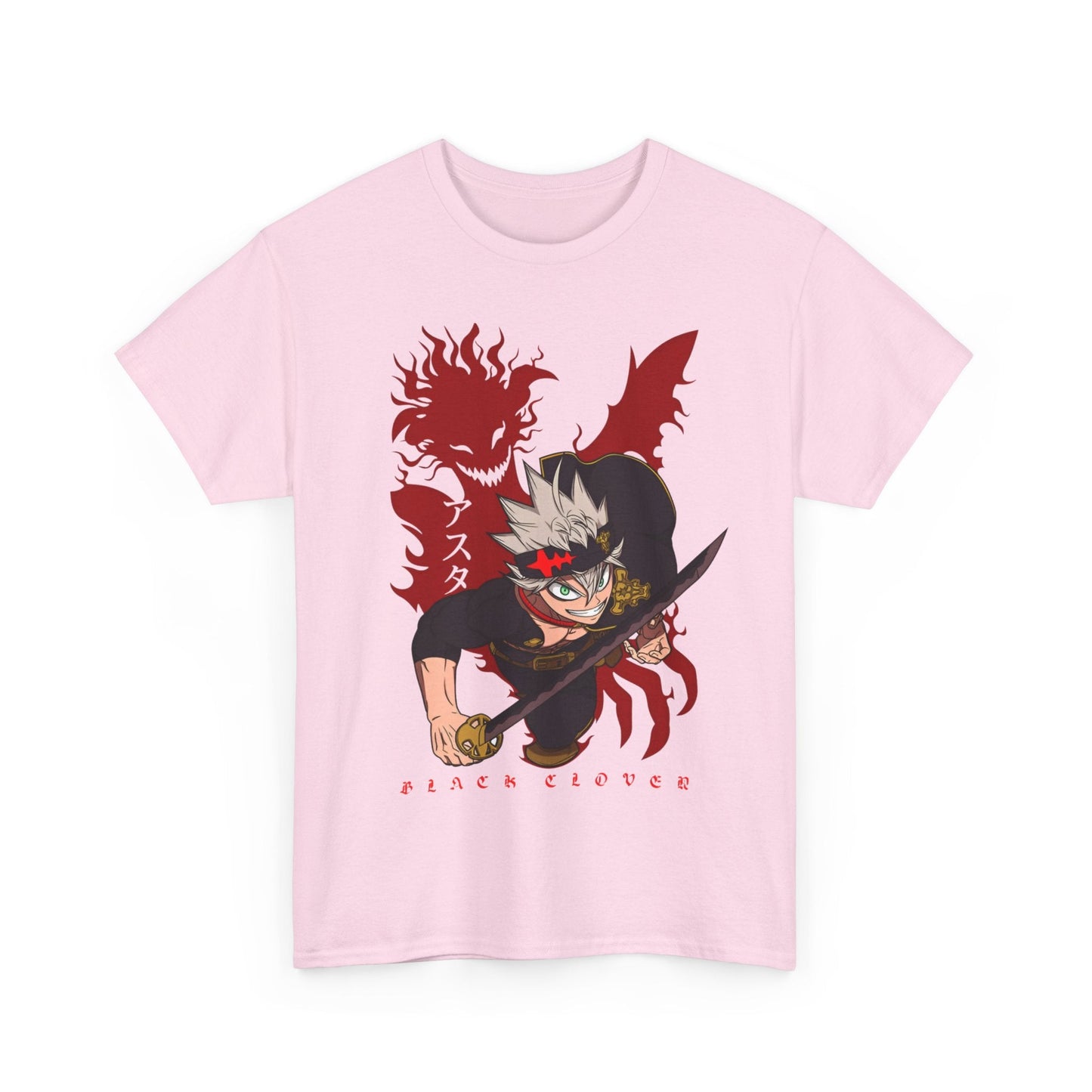Asta Black Clover T-Shirt – 100% Cotton Anime Tee for Magic Knight Fans