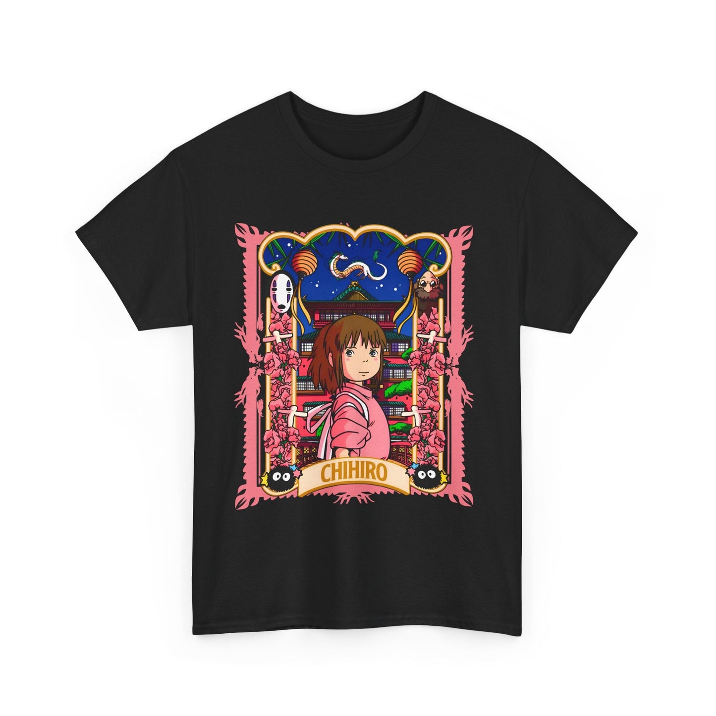 Spirited Away Chihiro T-Shirt – 100% Cotton Studio Ghibli Tee for Anime Fans
