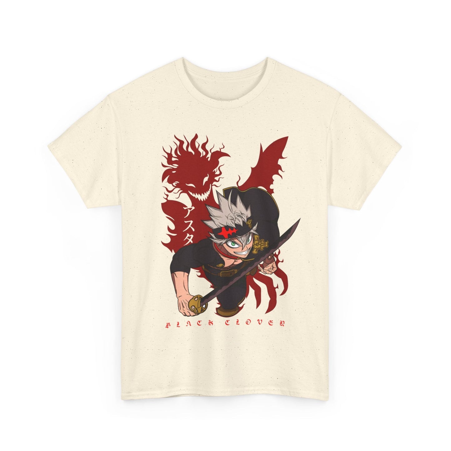 Asta Black Clover T-Shirt – 100% Cotton Anime Tee for Magic Knight Fans