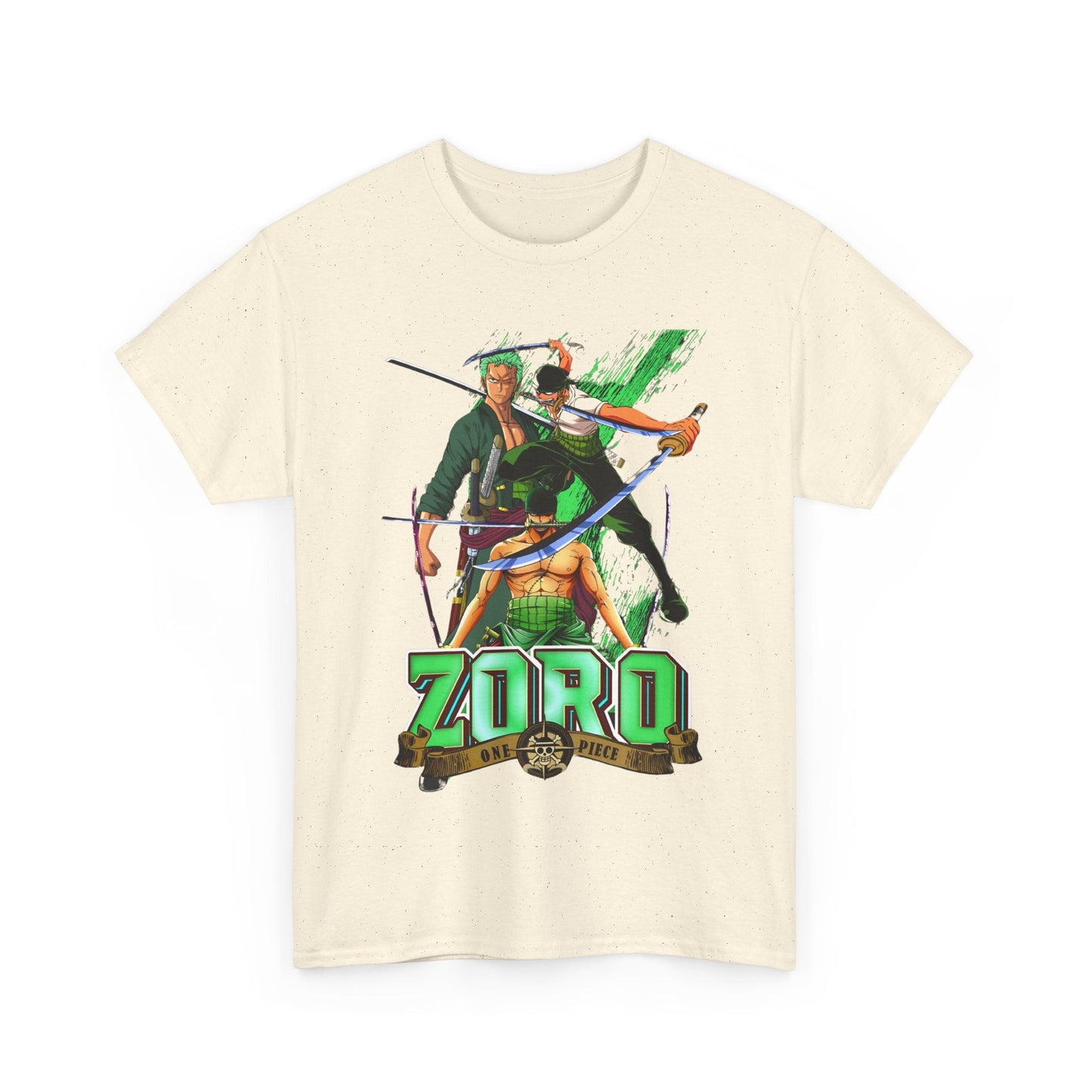Roronoa Zoro Sword T-Shirt – 100% Cotton One Piece Anime Tee for True Fans