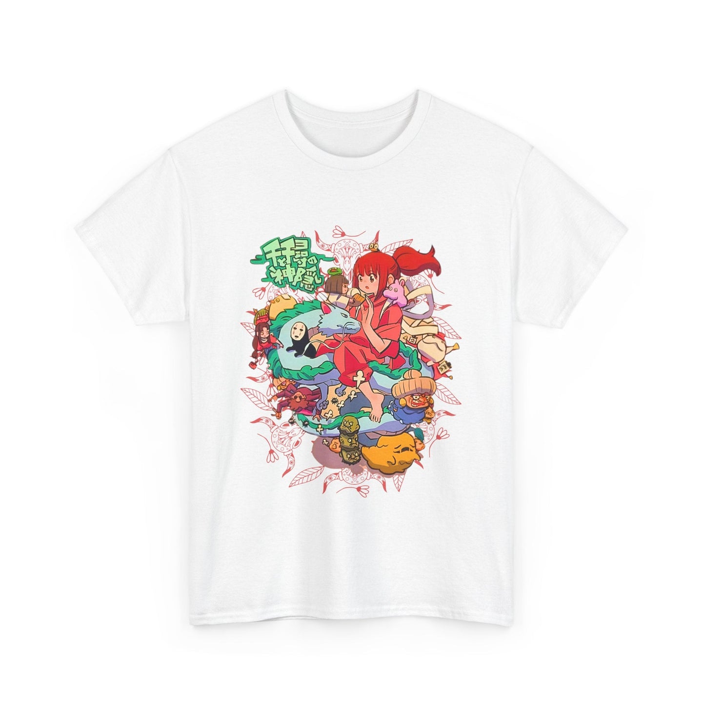 Spirited Away Characters Collage T-Shirt – 100% Cotton Studio Ghibli Anime Tee