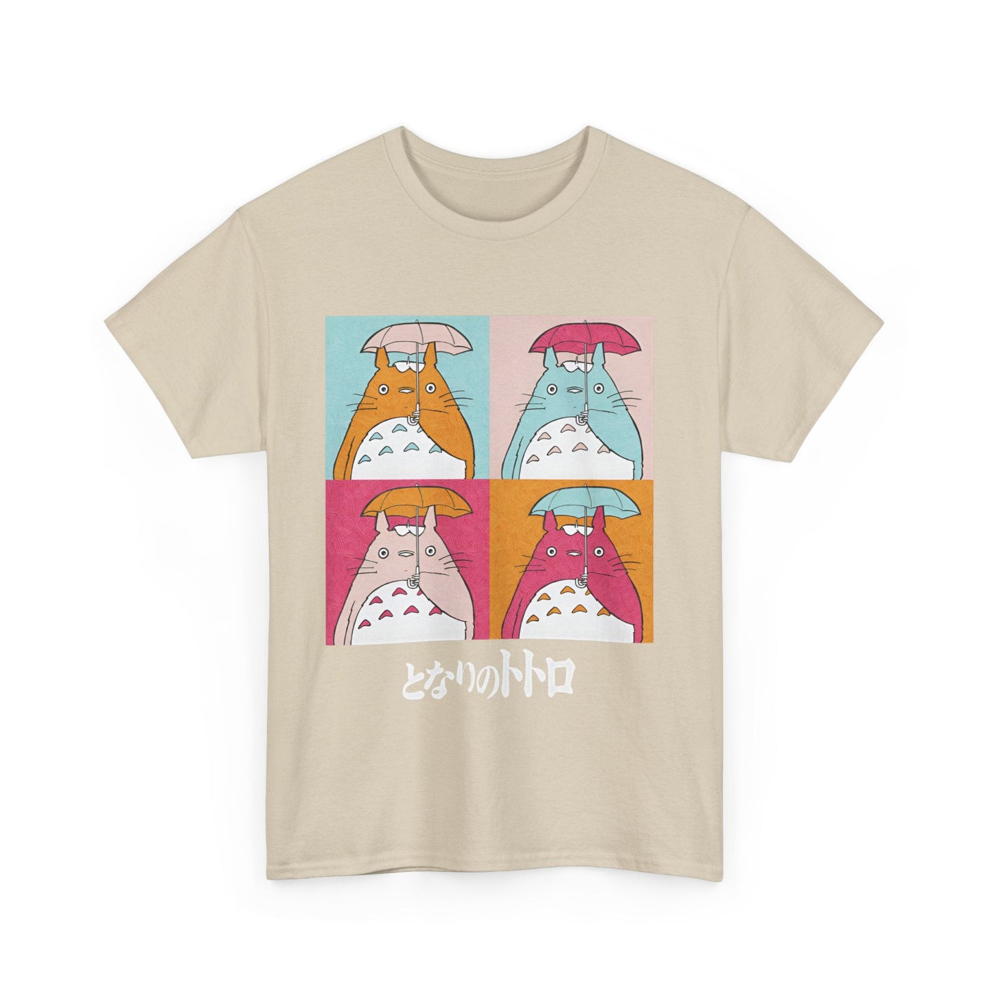 Totoro Aesthetic Art Collage T-Shirt – 100% Cotton Studio Ghibli Inspired Graphic Tee