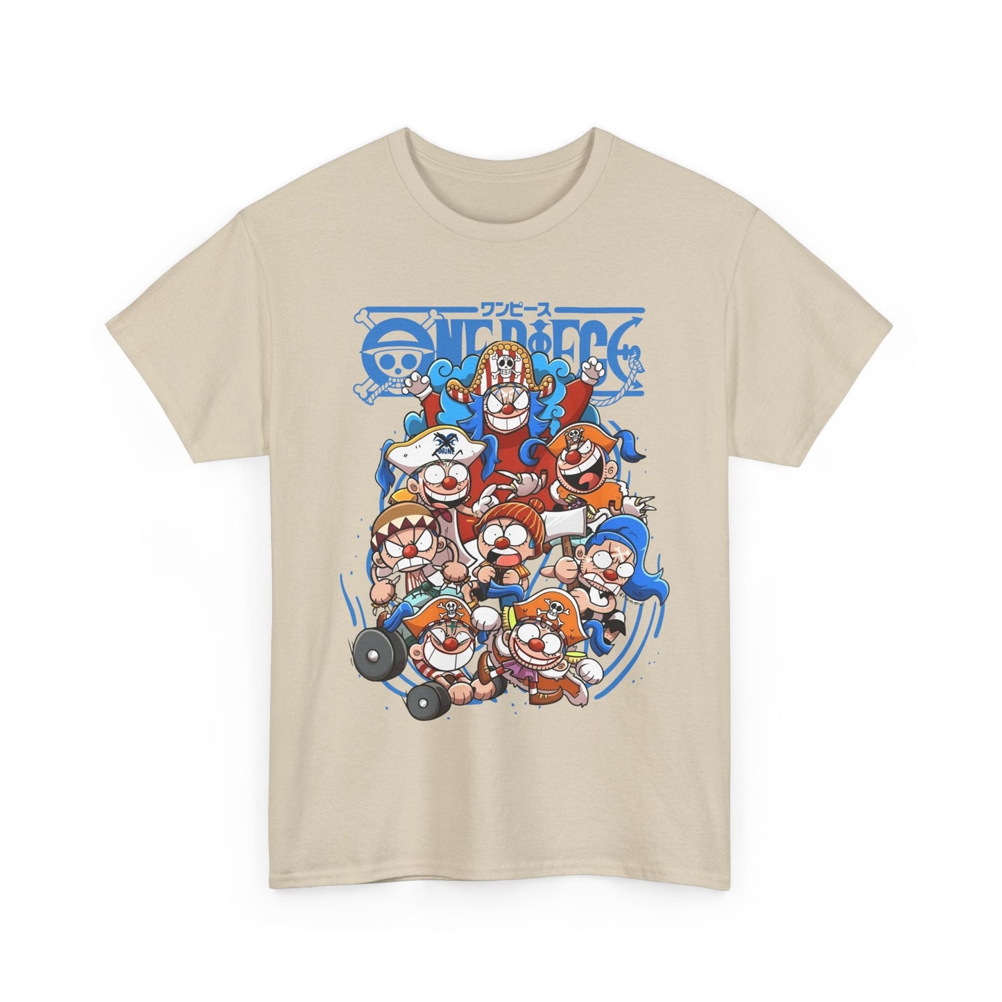 Buggy the Star Clown One Piece T-Shirt – 100% Cotton Anime Tee for Fans of the Grand Line