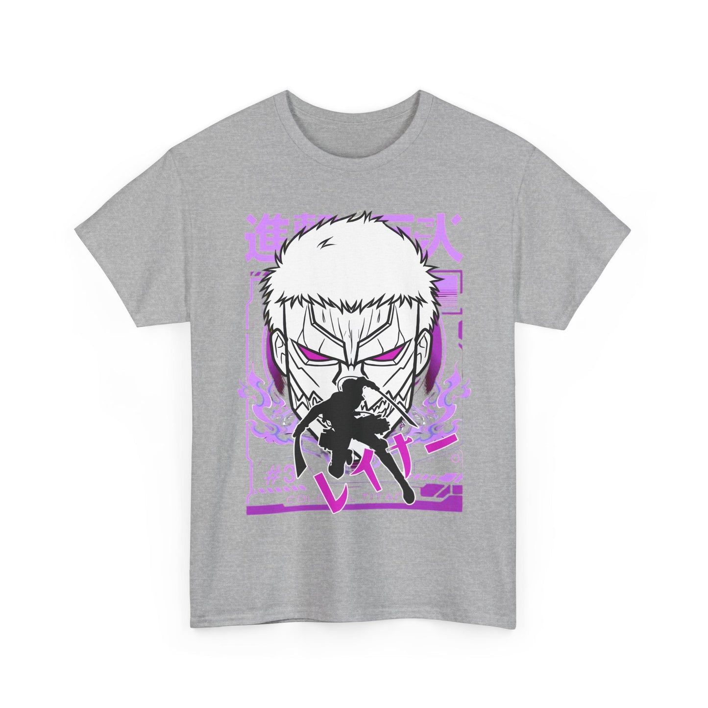 Reiner Braun T-Shirt – 100% Cotton Attack On Titan Anime Tee for AOT Fans