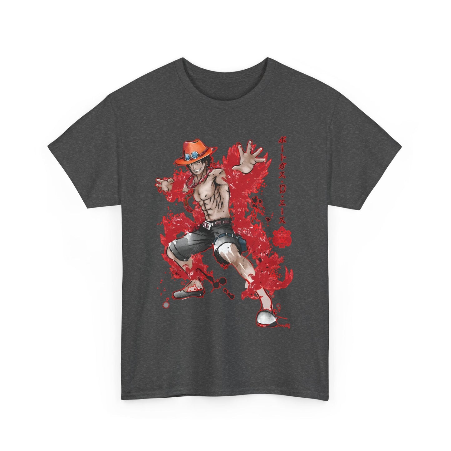 Portgas D. Ace One Piece T-Shirt – 100% Cotton Anime Tee for Fans