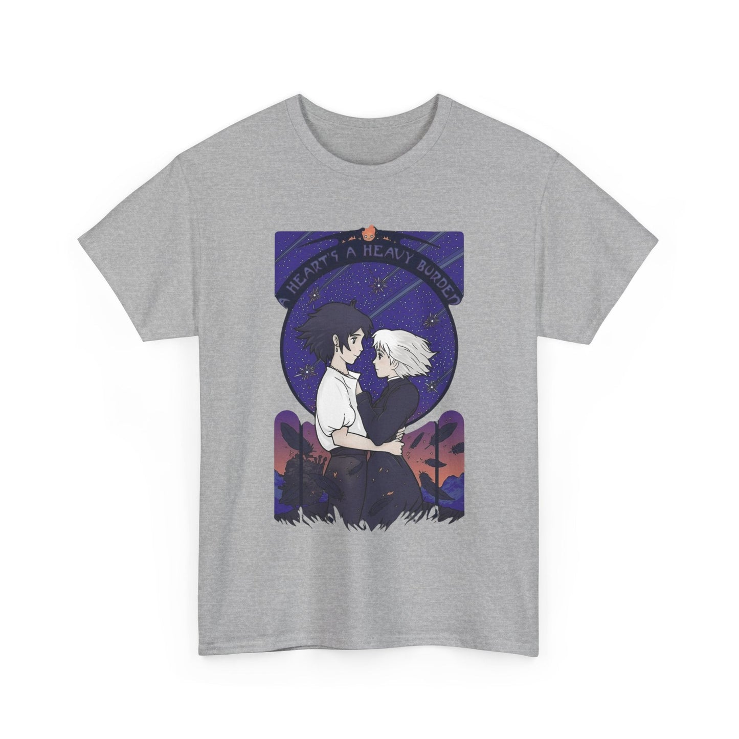 Howl and Sophie Couple T-Shirt – 100% Cotton Studio Ghibli Anime Tee from Howl’s Moving Castle
