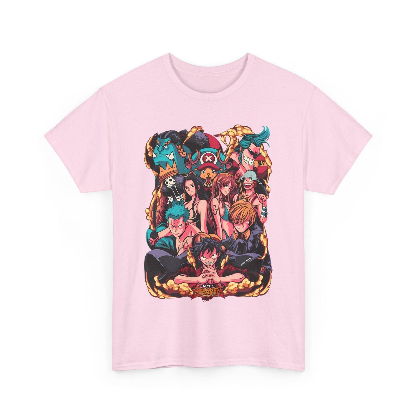 One Piece Characters T-Shirt – 100% Cotton Anime Tee Featuring Luffy, Zoro, Nami & More