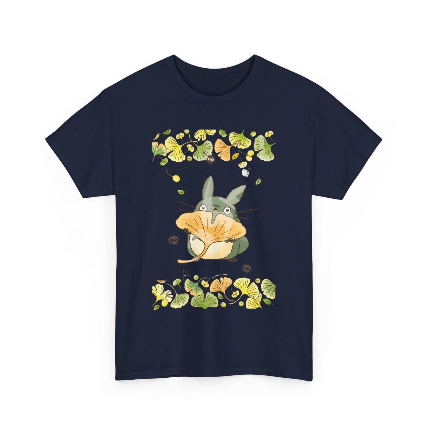 Totoro Flowers Dream T-Shirt – 100% Cotton Gildan 5000 | Studio Ghibli Aesthetic Anime Tee