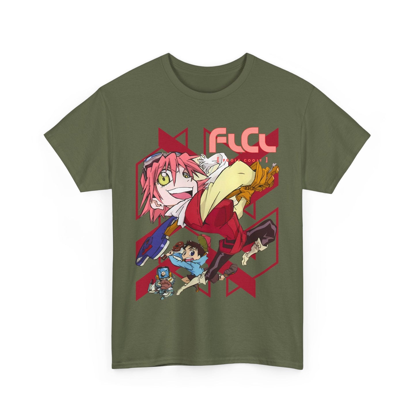 FLCL T-Shirt – 100% Cotton Gildan 5000 | Fooly Cooly Classic Anime Graphic Tee