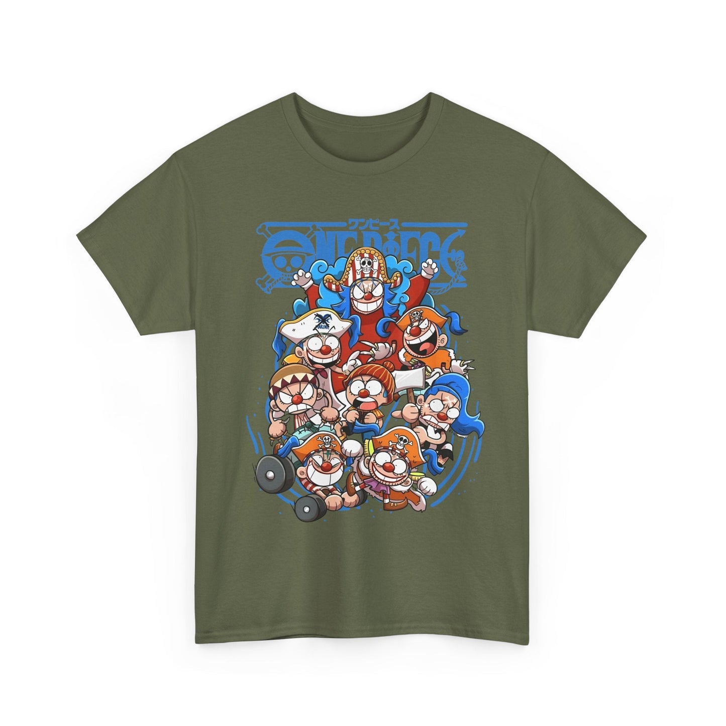 Buggy the Star Clown One Piece T-Shirt – 100% Cotton Anime Tee for Fans of the Grand Line
