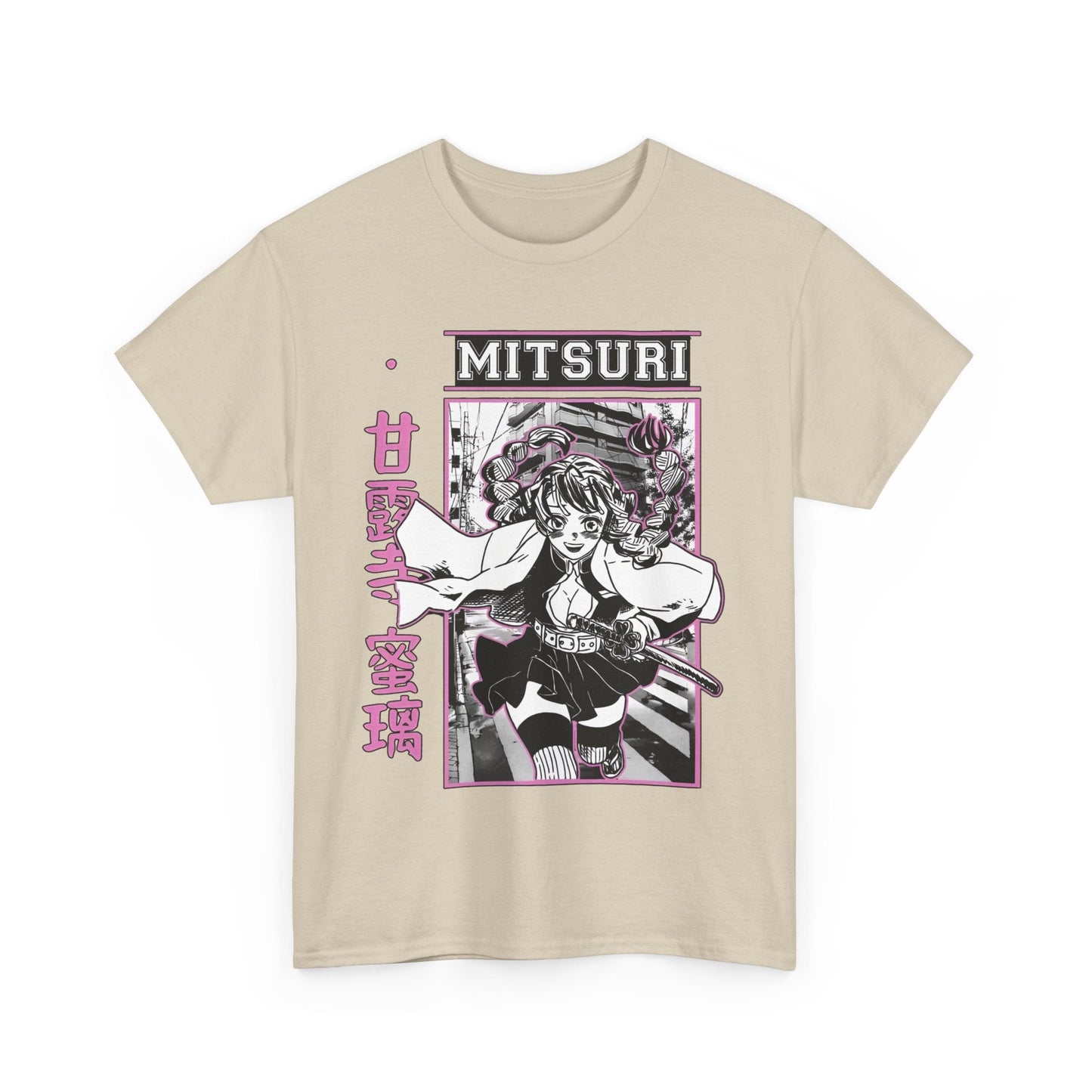 Mitsuri Kanroji T-Shirt – 100% Cotton Demon Slayer Love Hashira Anime Tee