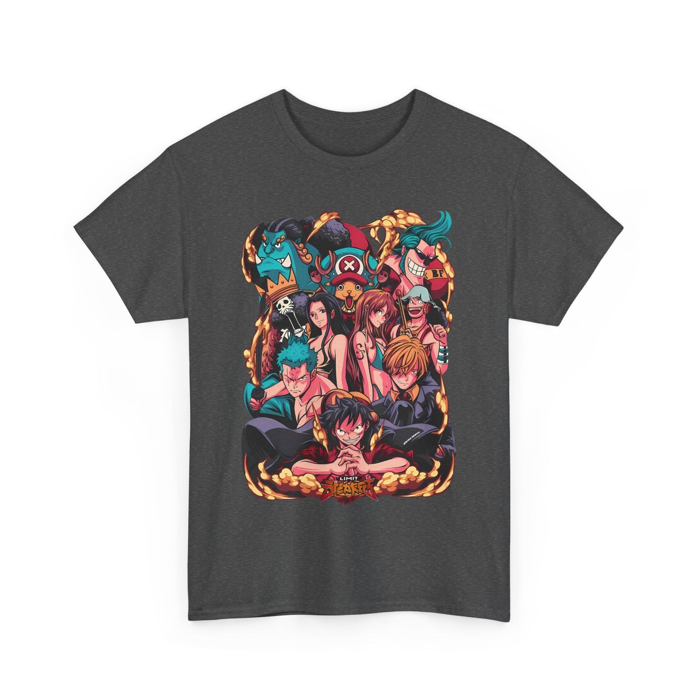One Piece Characters T-Shirt – 100% Cotton Anime Tee Featuring Luffy, Zoro, Nami & More