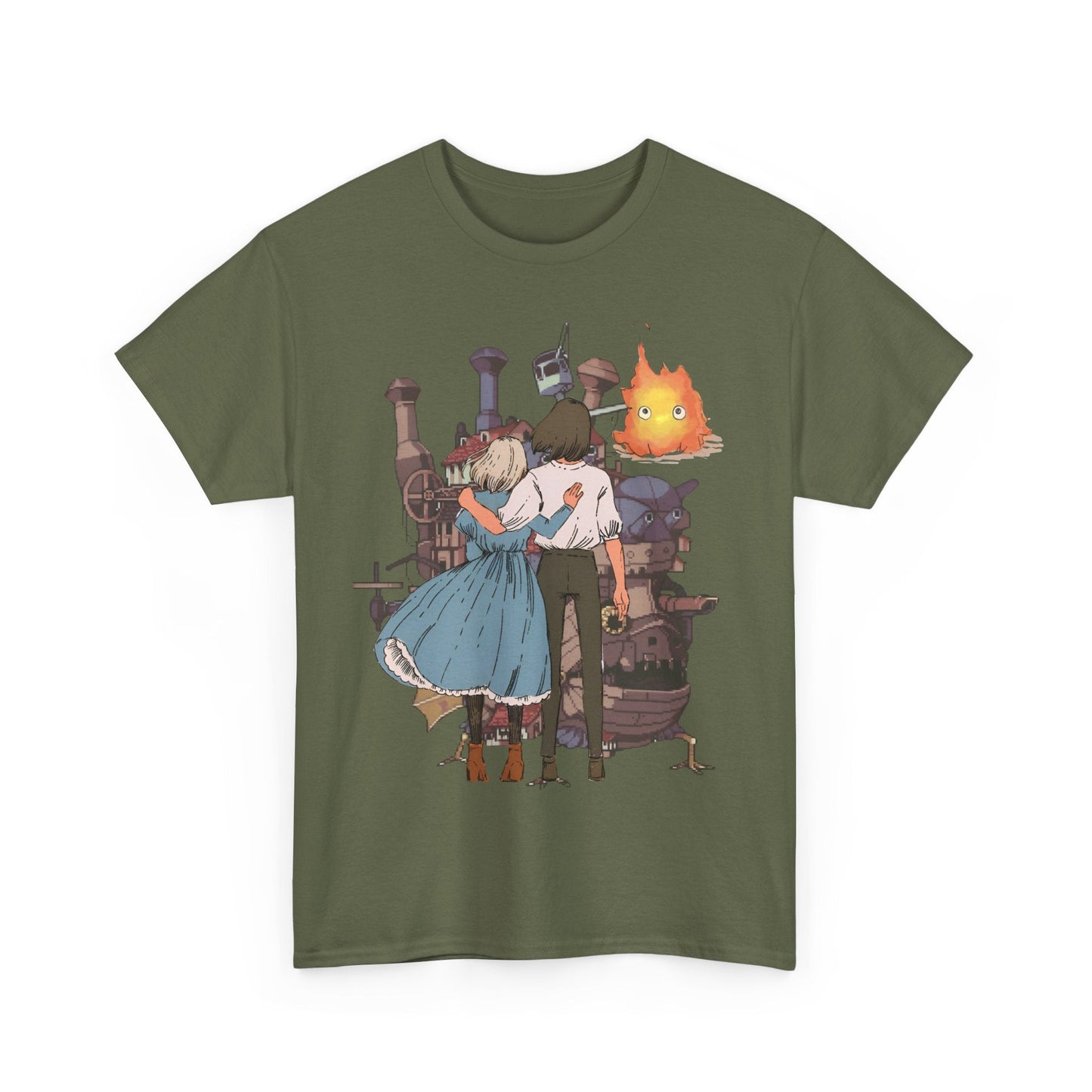 Howl's Moving Castle Love T-Shirt – 100% Cotton Studio Ghibli Anime Tee