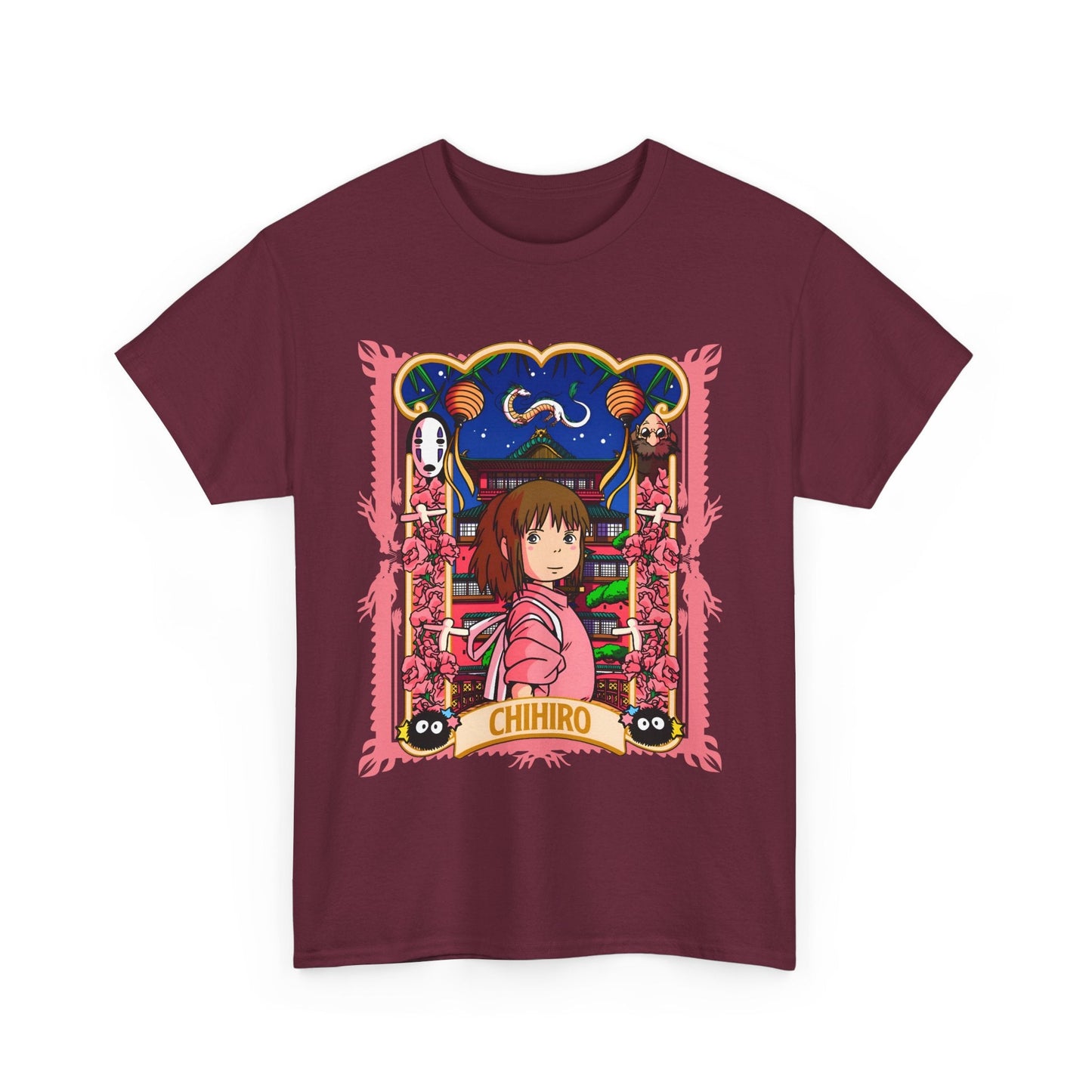 Spirited Away Chihiro T-Shirt – 100% Cotton Studio Ghibli Tee for Anime Fans