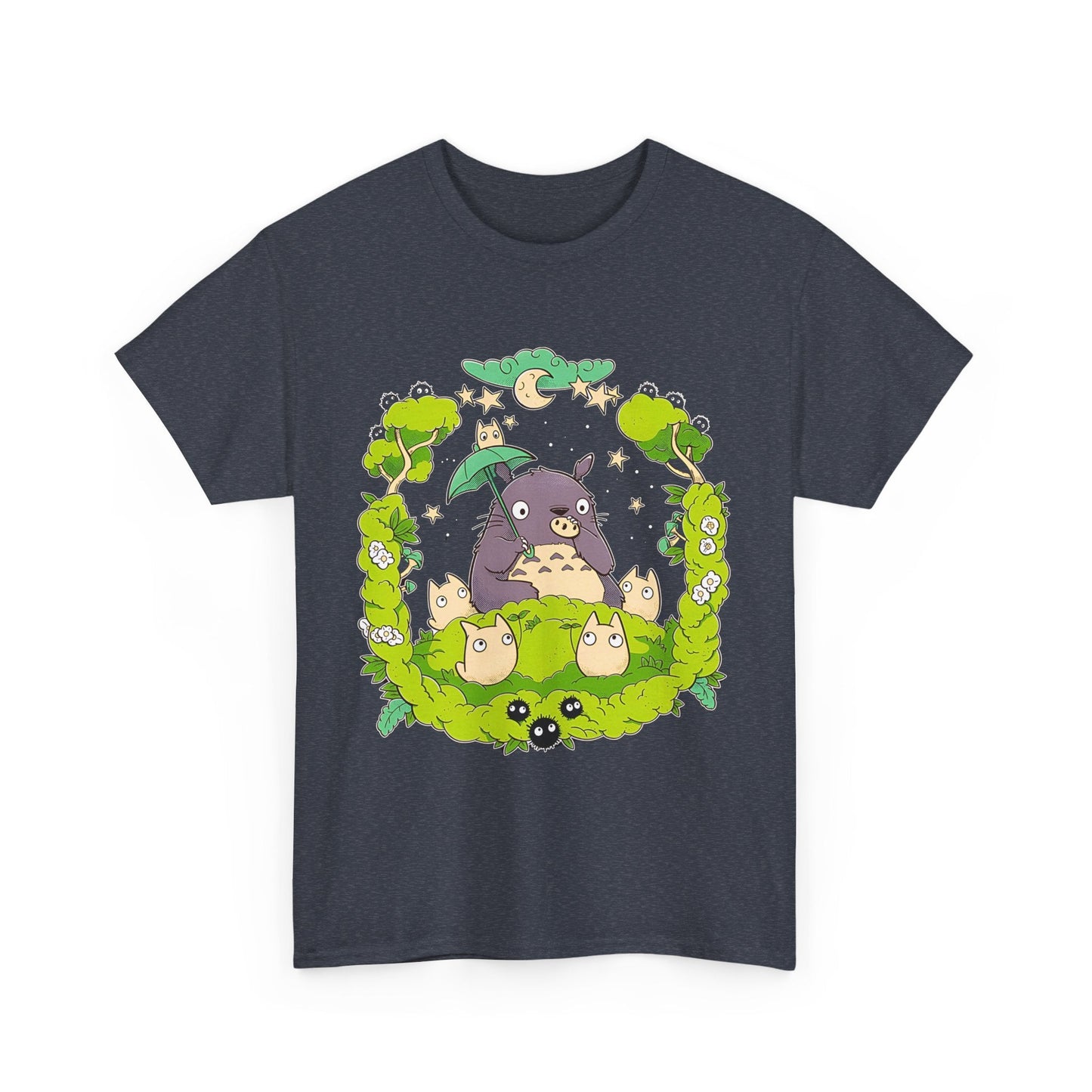 Totoro Forest Magic T-Shirt – 100% Cotton Studio Ghibli Anime Tee Inspired by My Neighbor Totoro