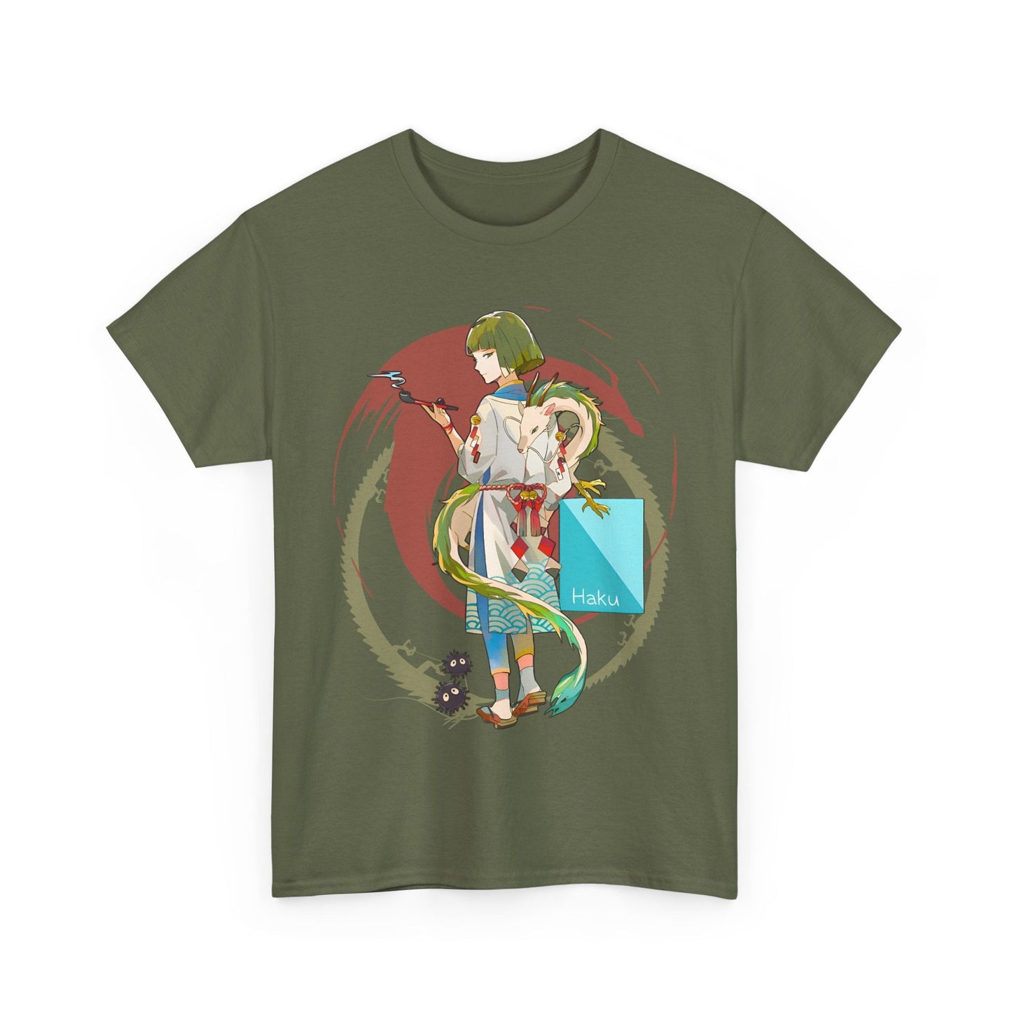 Haku Spirited Away T-Shirt – 100% Cotton Studio Ghibli Tee for Anime Fans and Ghibli Lovers