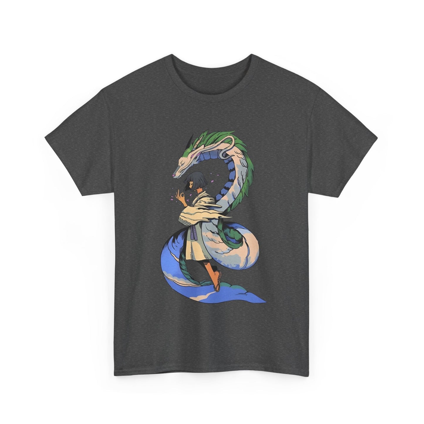 Haku Spirited Away T-Shirt – 100% Cotton Anime Tee for Studio Ghibli Fans
