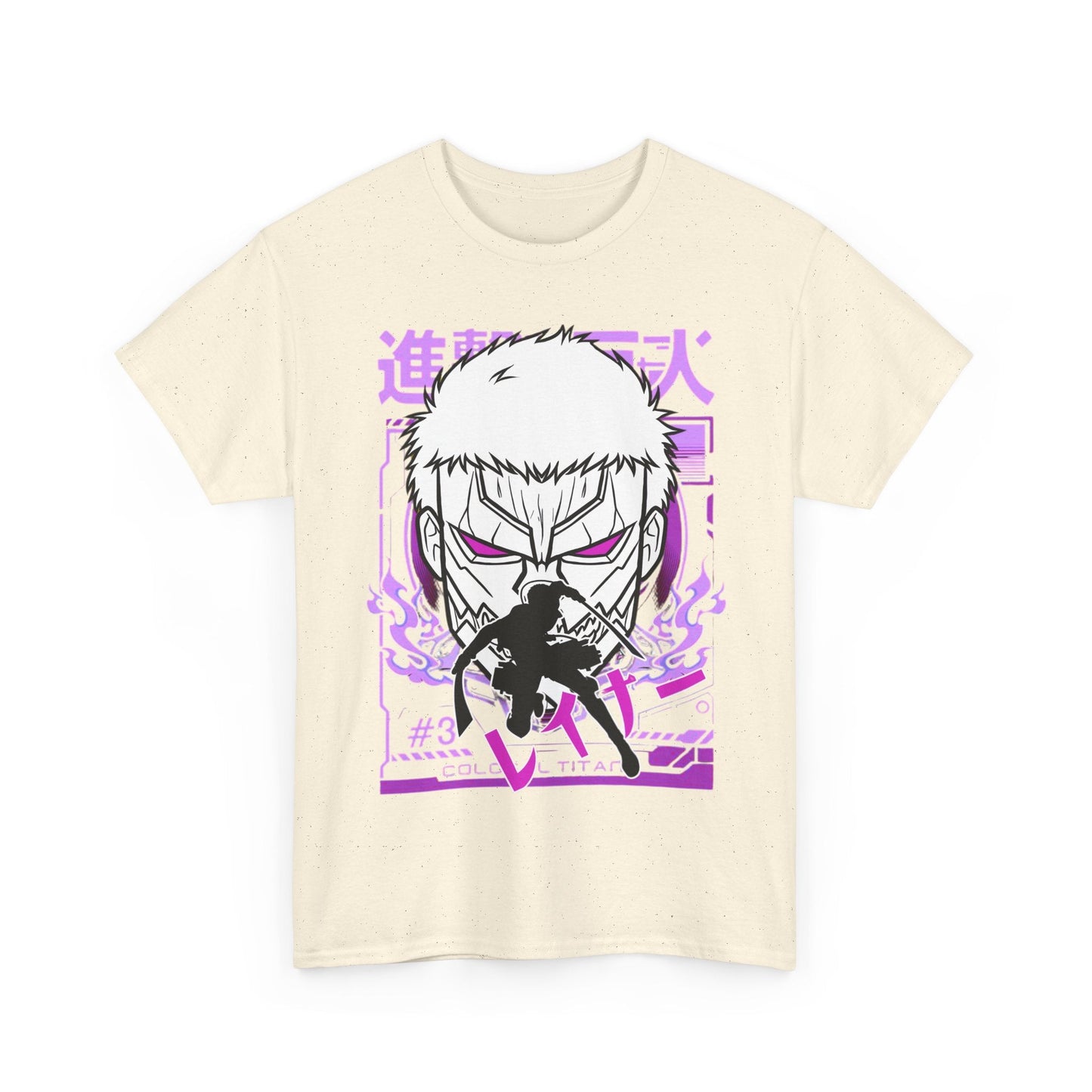 Reiner Braun T-Shirt – 100% Cotton Attack On Titan Anime Tee for AOT Fans