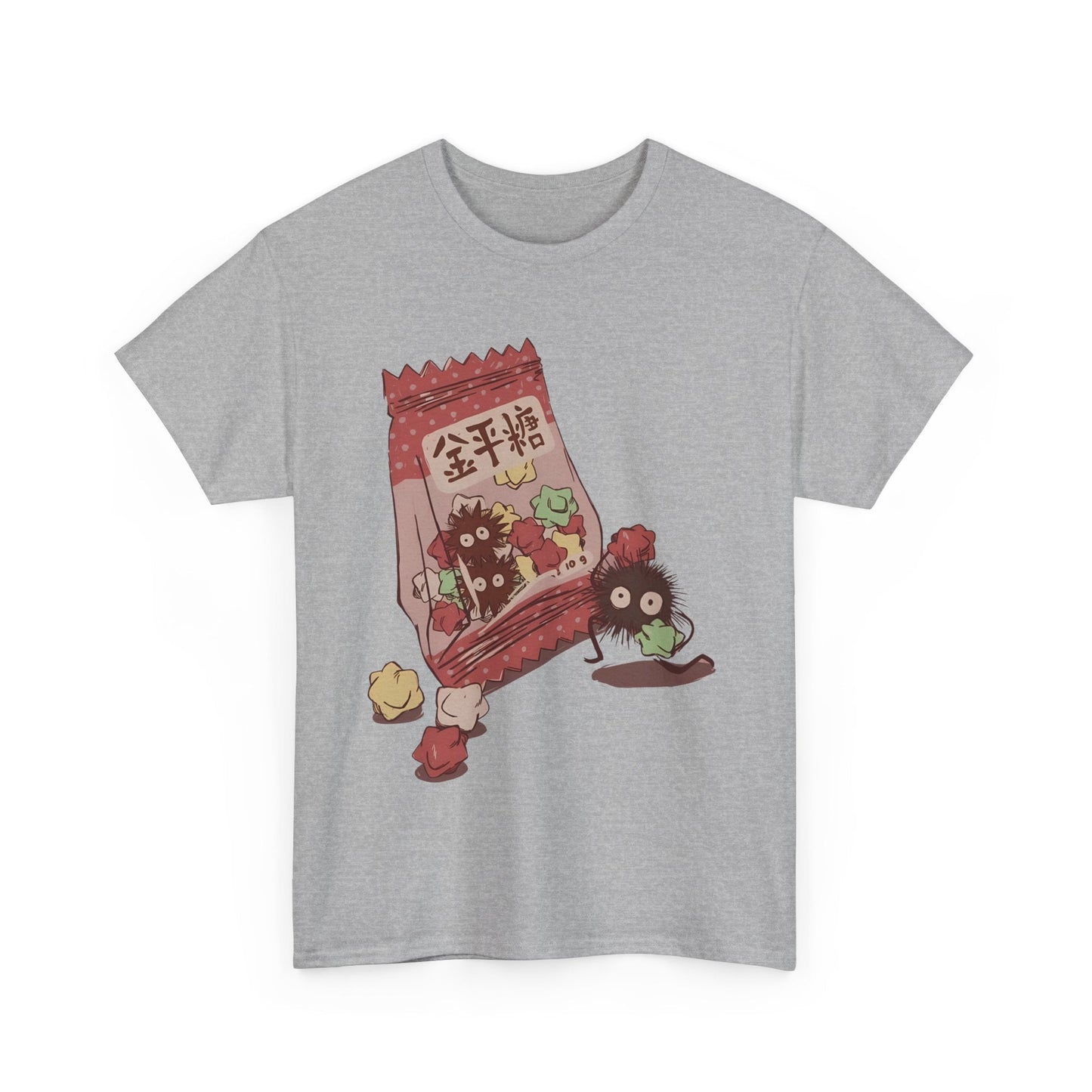 Soot Sprites Candy T-Shirt – 100% Cotton Cute Studio Ghibli Anime Tee